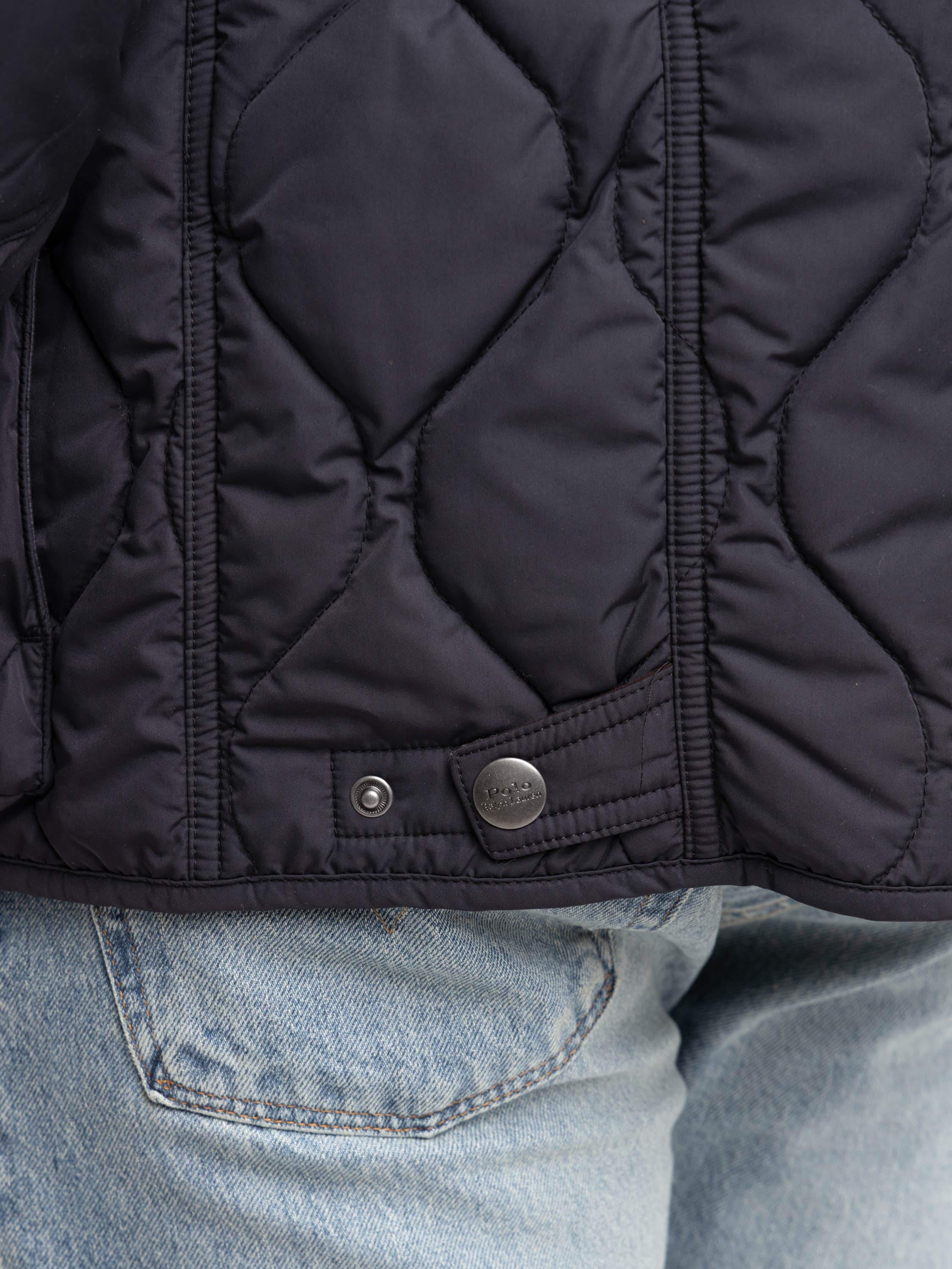 Navy Quilted Jacket