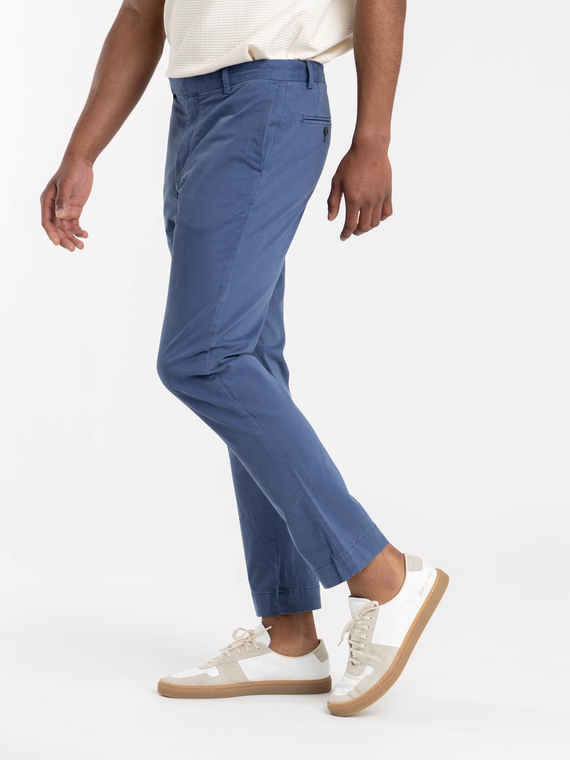 Night Navy Jarrett Slim Fit Sateen Pant