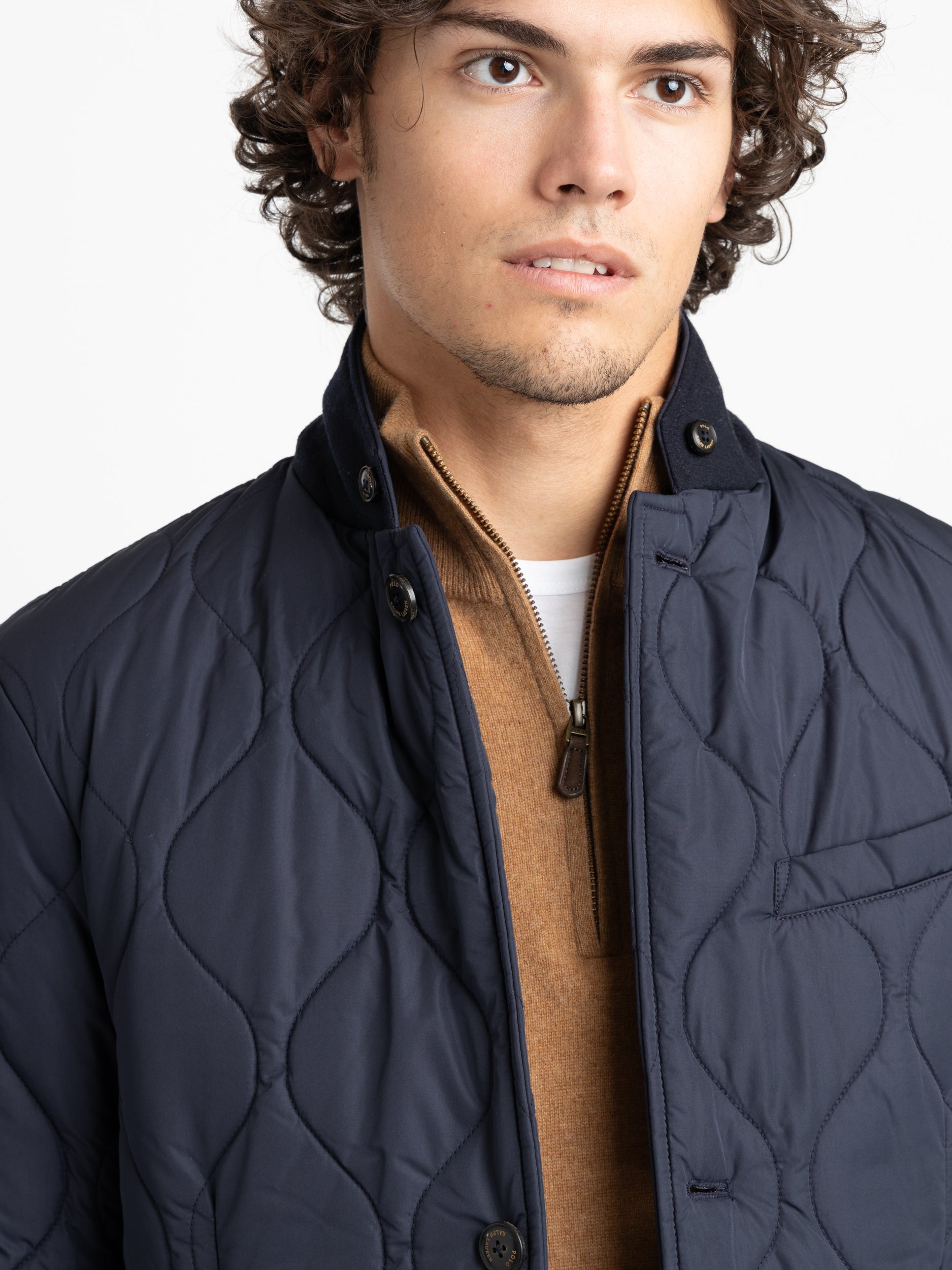 Suede Trim Quilted Jacket – The Helm Clothing