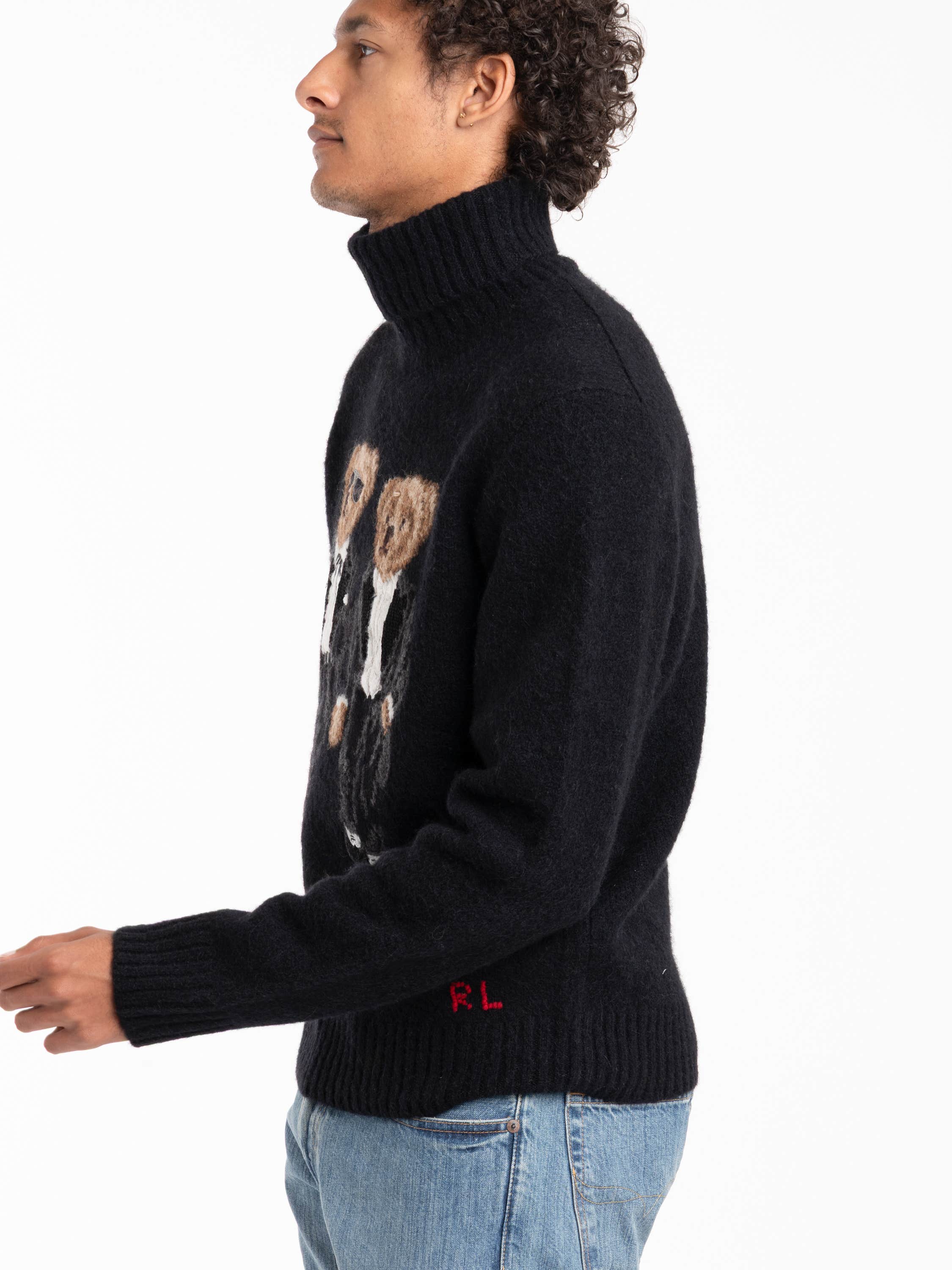 Ralph and Tuxedo Bear Turtleneck Pullover