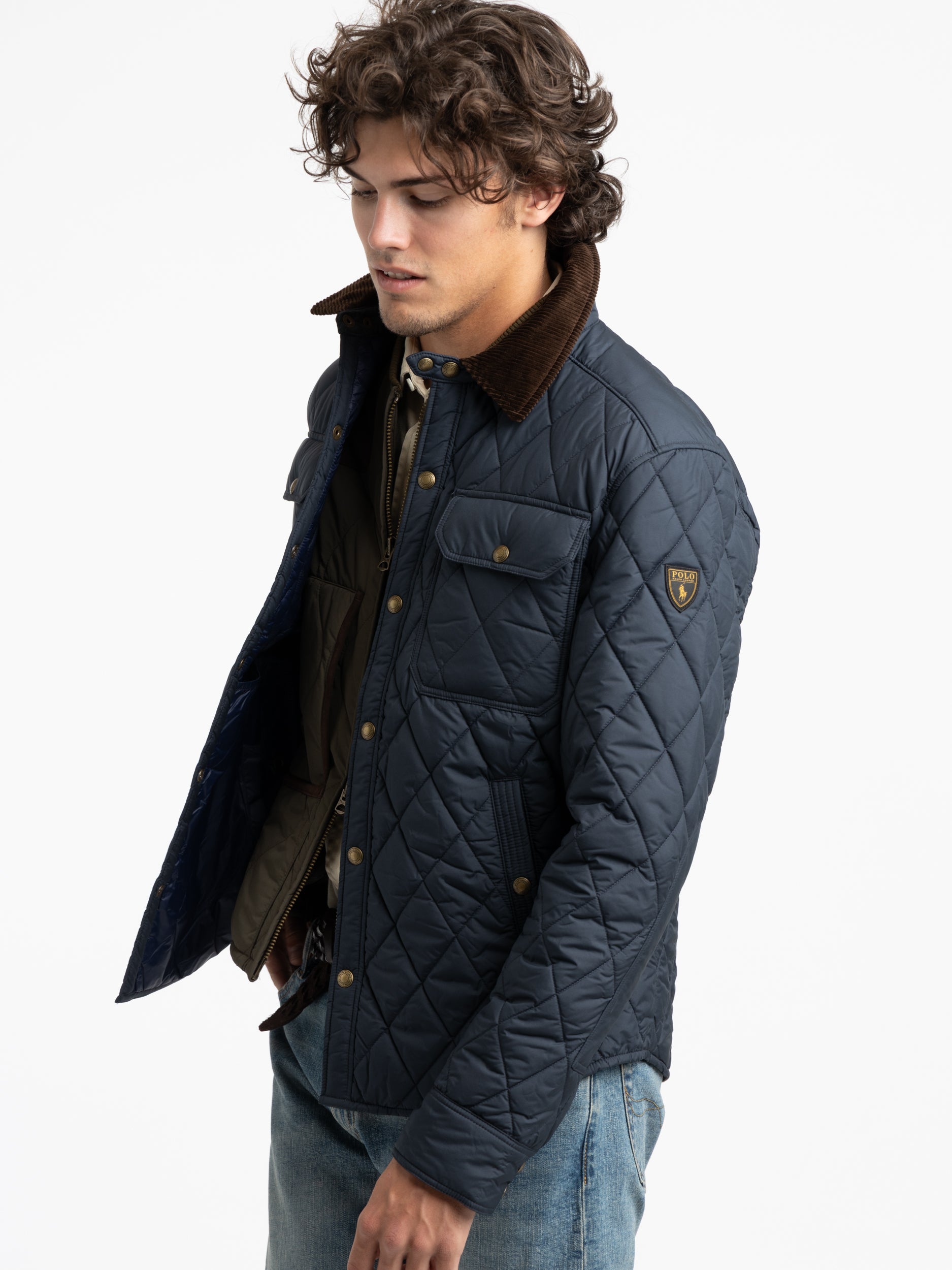 Water-Repellent Quilted Navy Jacket – The Helm Clothing