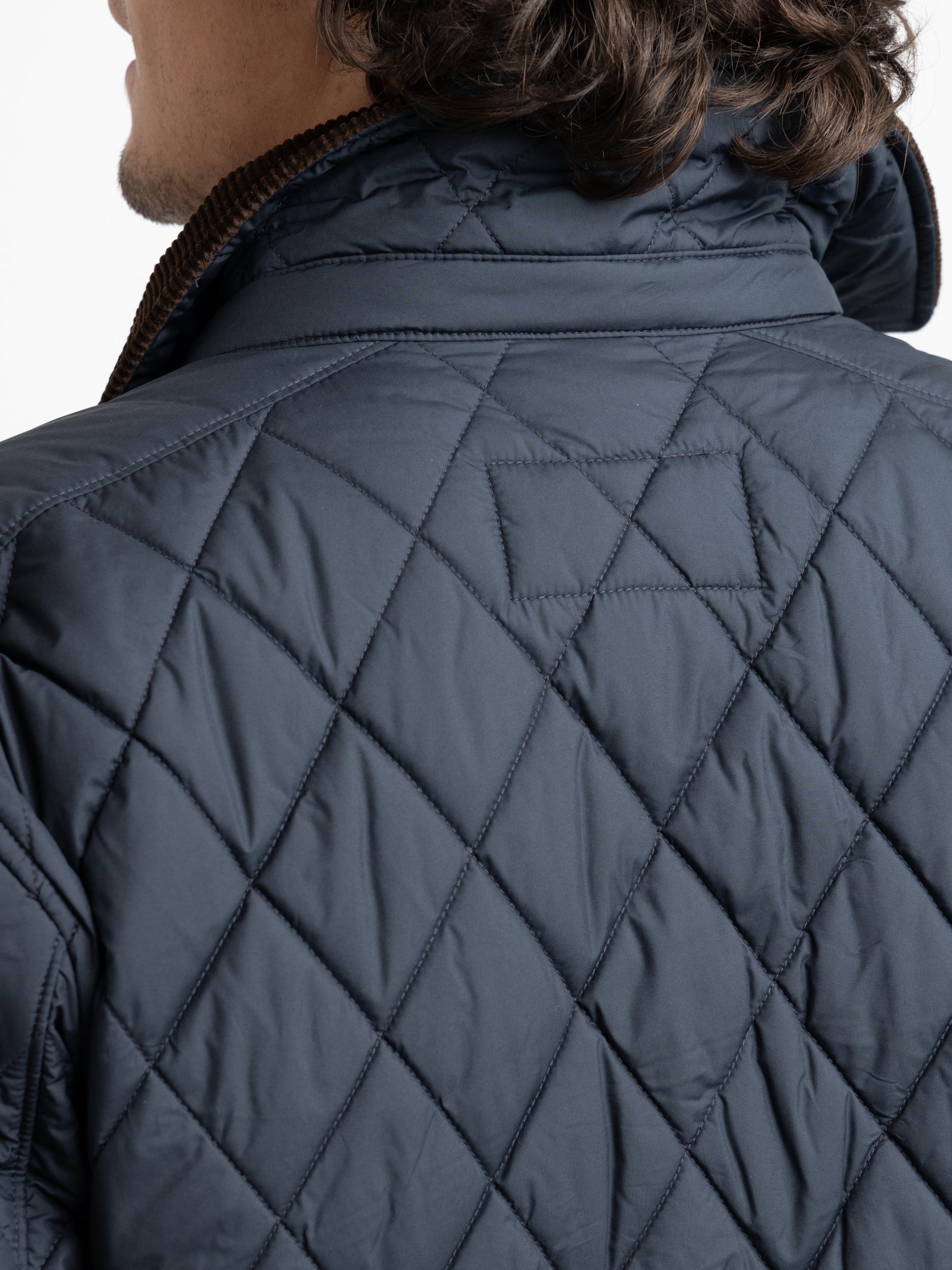 Water-Repellent Quilted Navy Jacket – The Helm Clothing