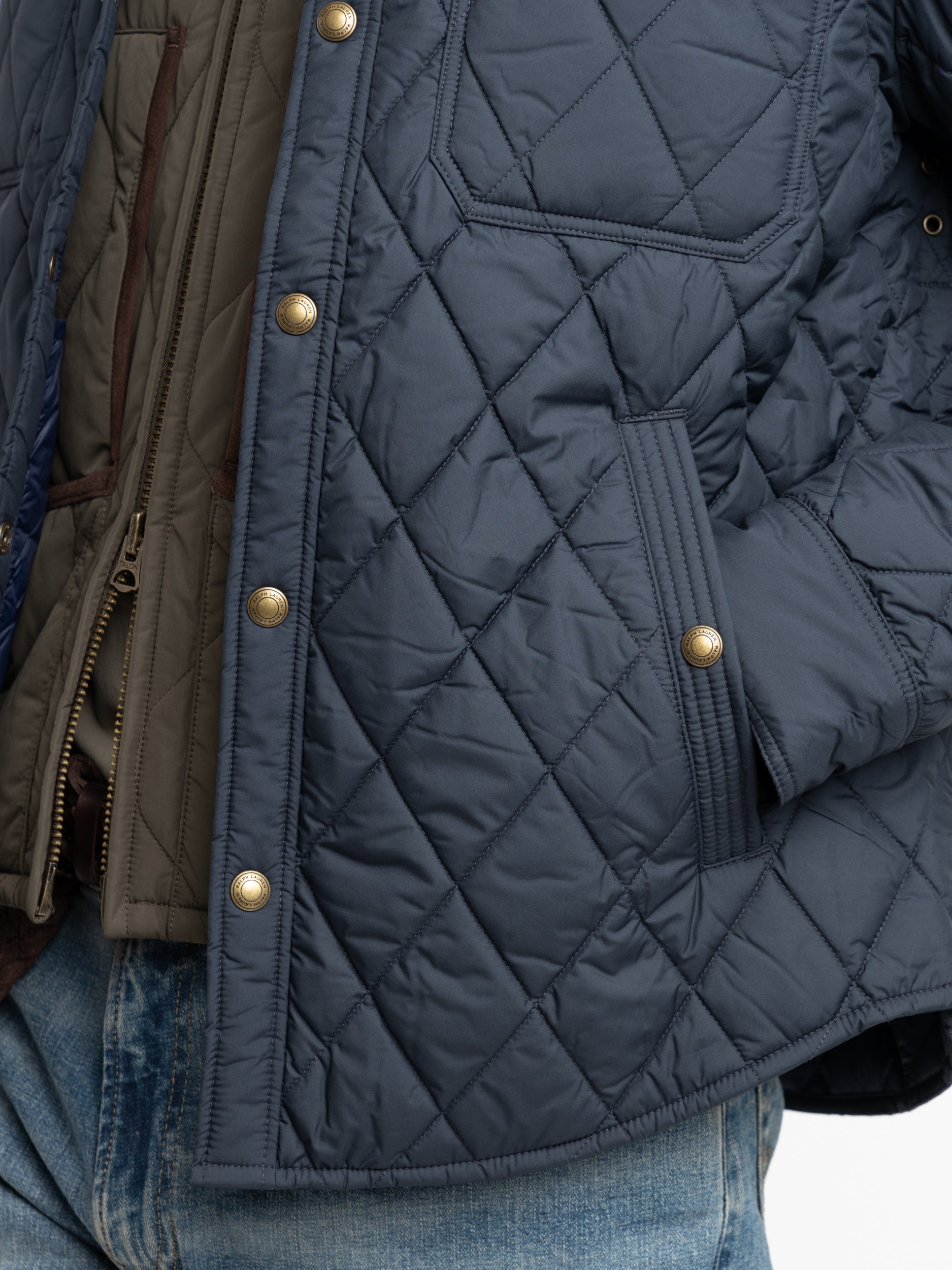 Water-Repellent Quilted Navy Jacket – The Helm Clothing