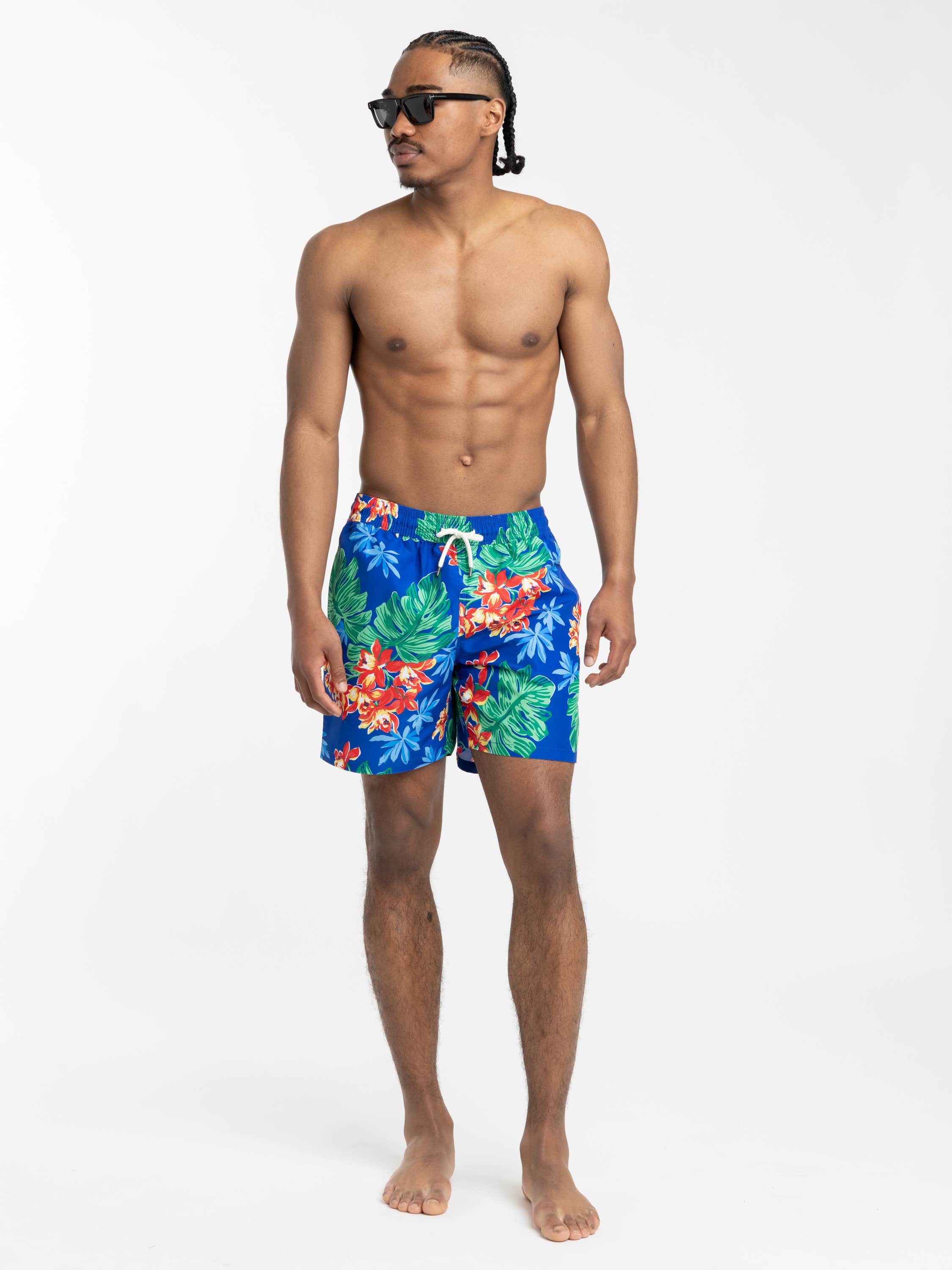 Traveler Tropical Floral Swim Shorts
