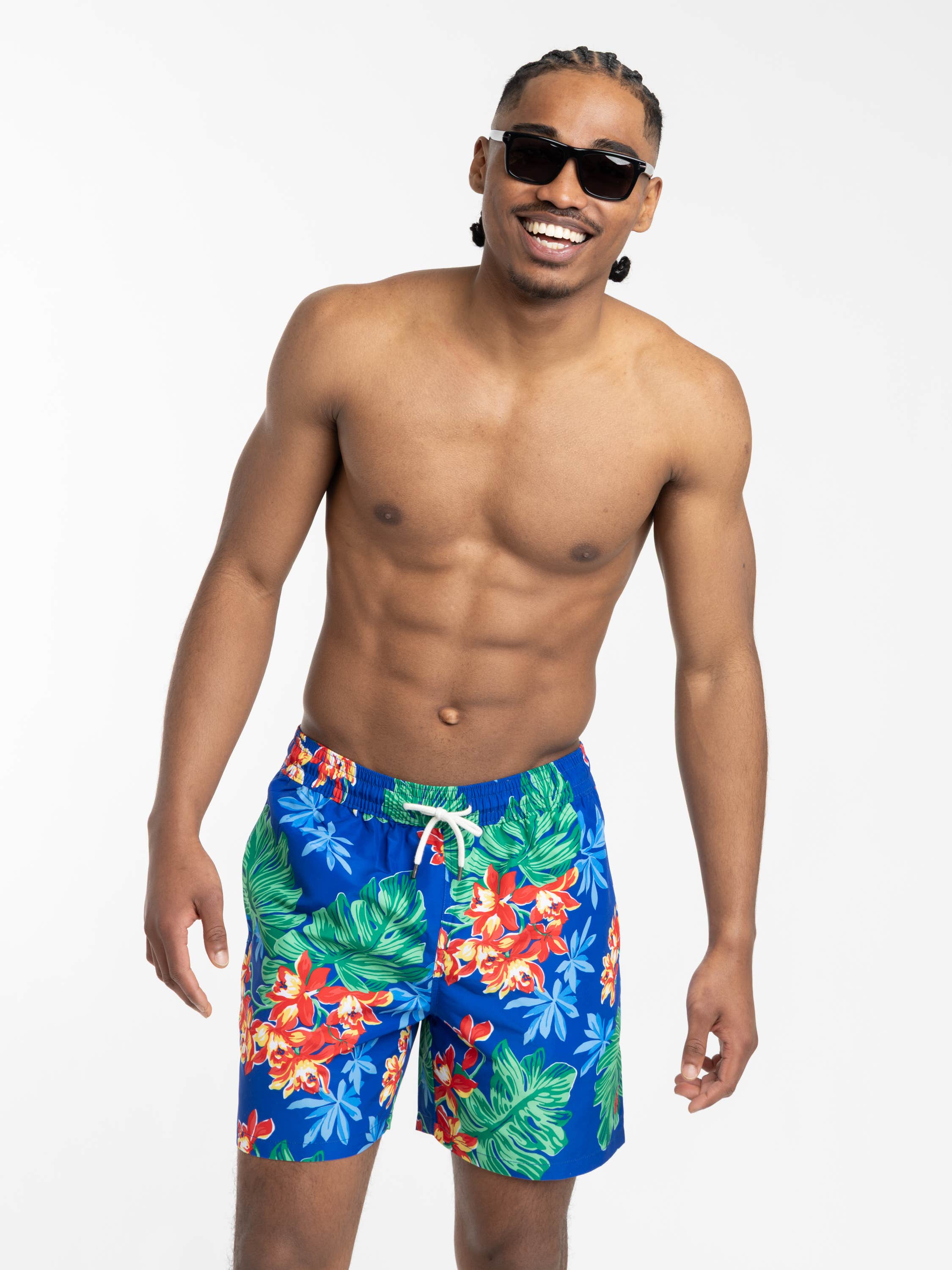 Traveler Tropical Floral Swim Shorts
