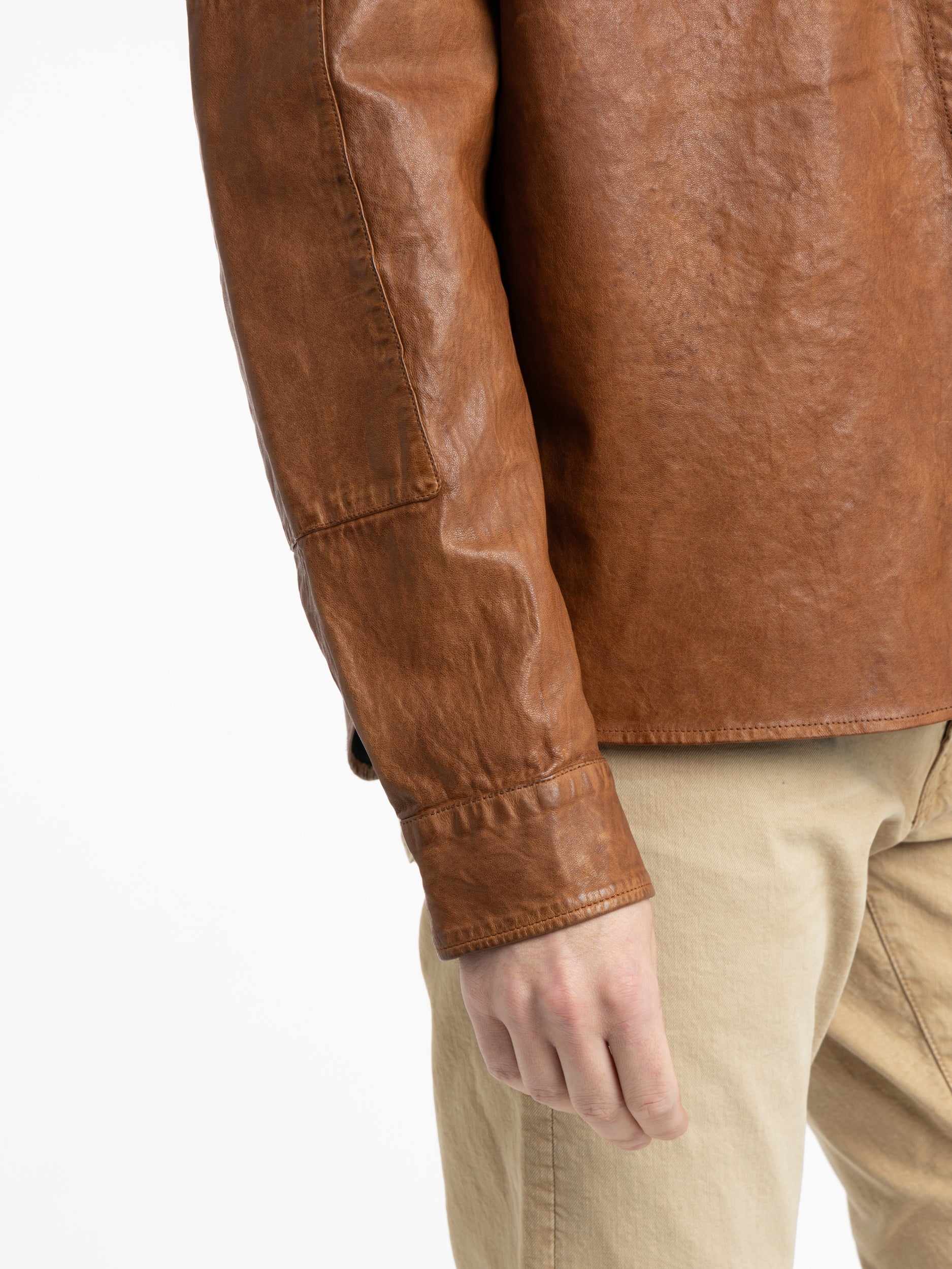 Washed Leather Utility Jacket – The Helm Clothing