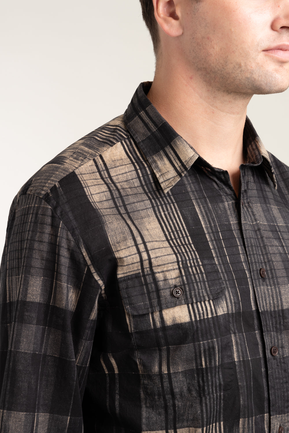 Black and Tan Plaid Sport Shirt – The Helm Clothing