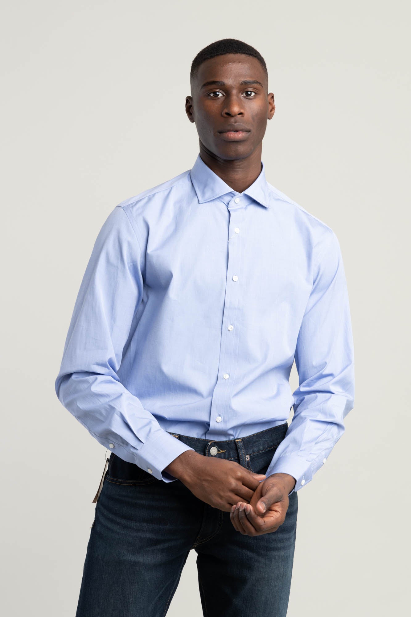 Ralph lauren sale blue dress shirt