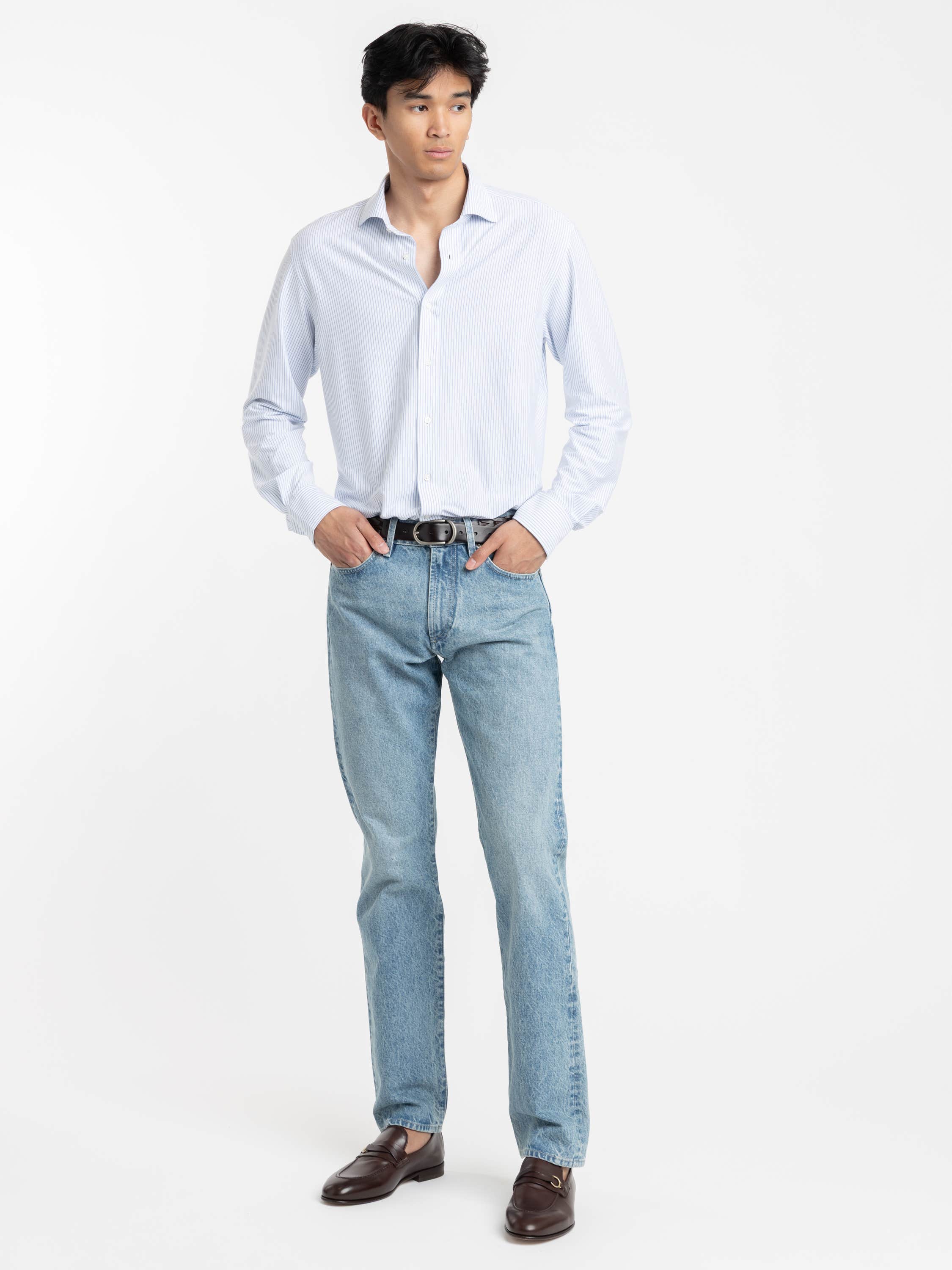 Blue Straight Fit Jean