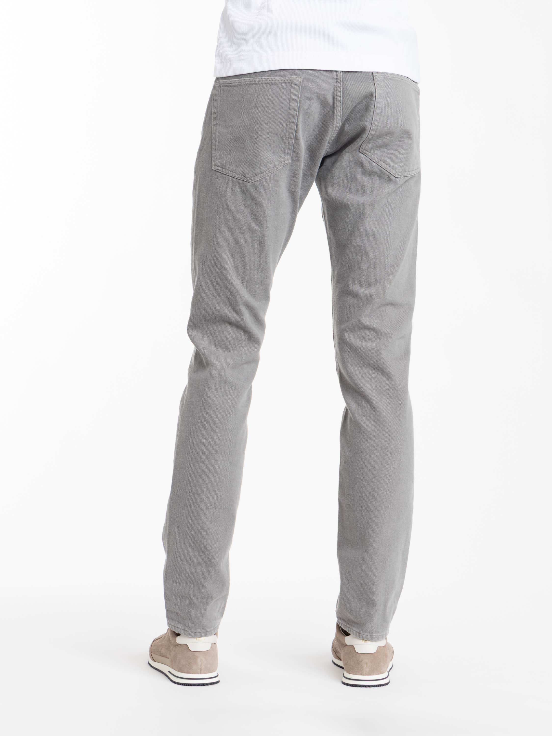 Grey Slim Fit Stretch Twill Pant
