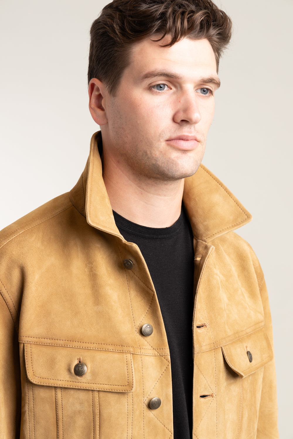 SUEDE TRUCKER JACKET | TOBACCO SUEDE – OTHER