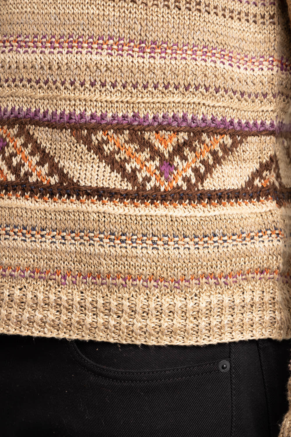 Linen Silk Knit Crewneck Sweater