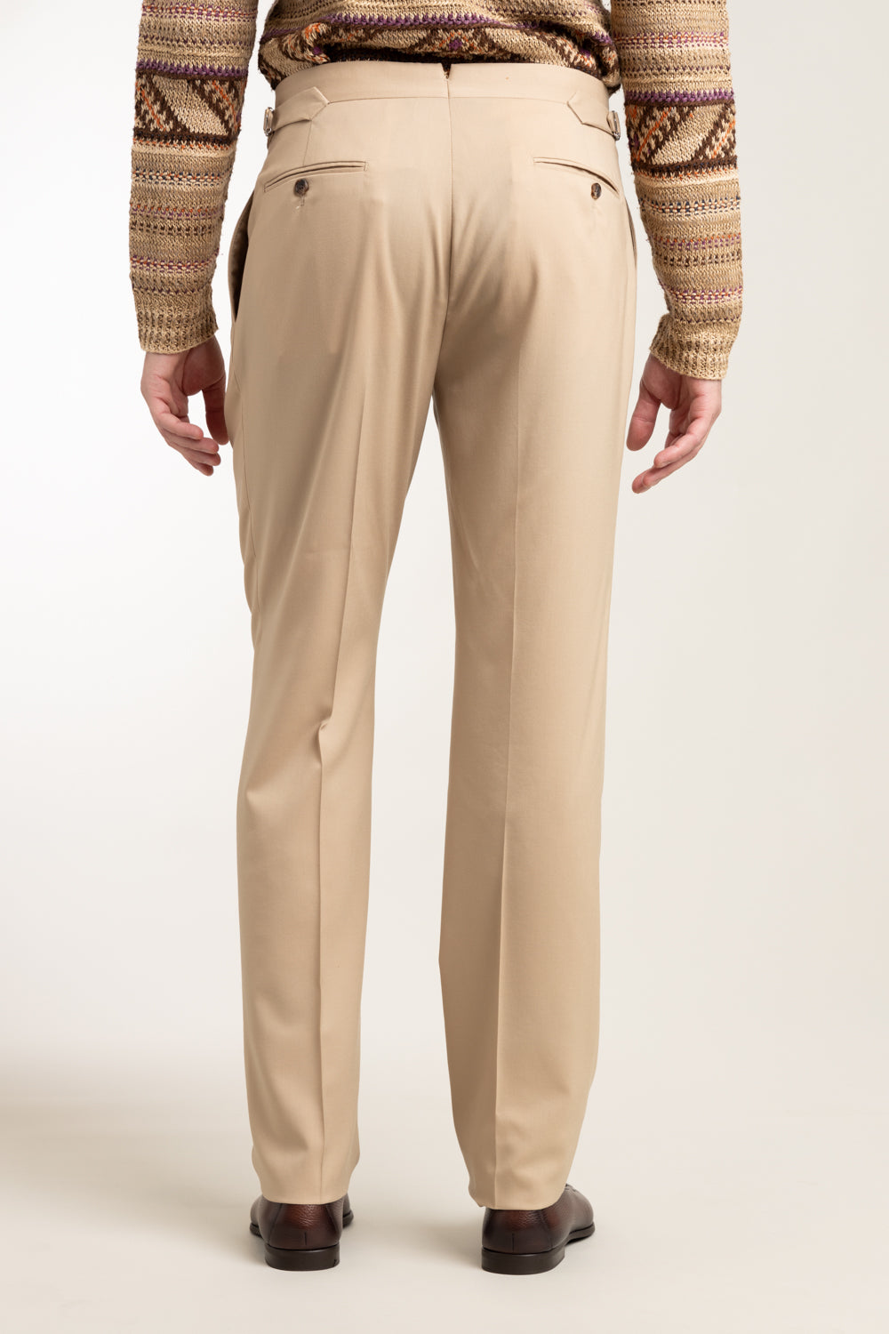 Stone Double Pleated Tapered Leg Suit Trousers | New Look