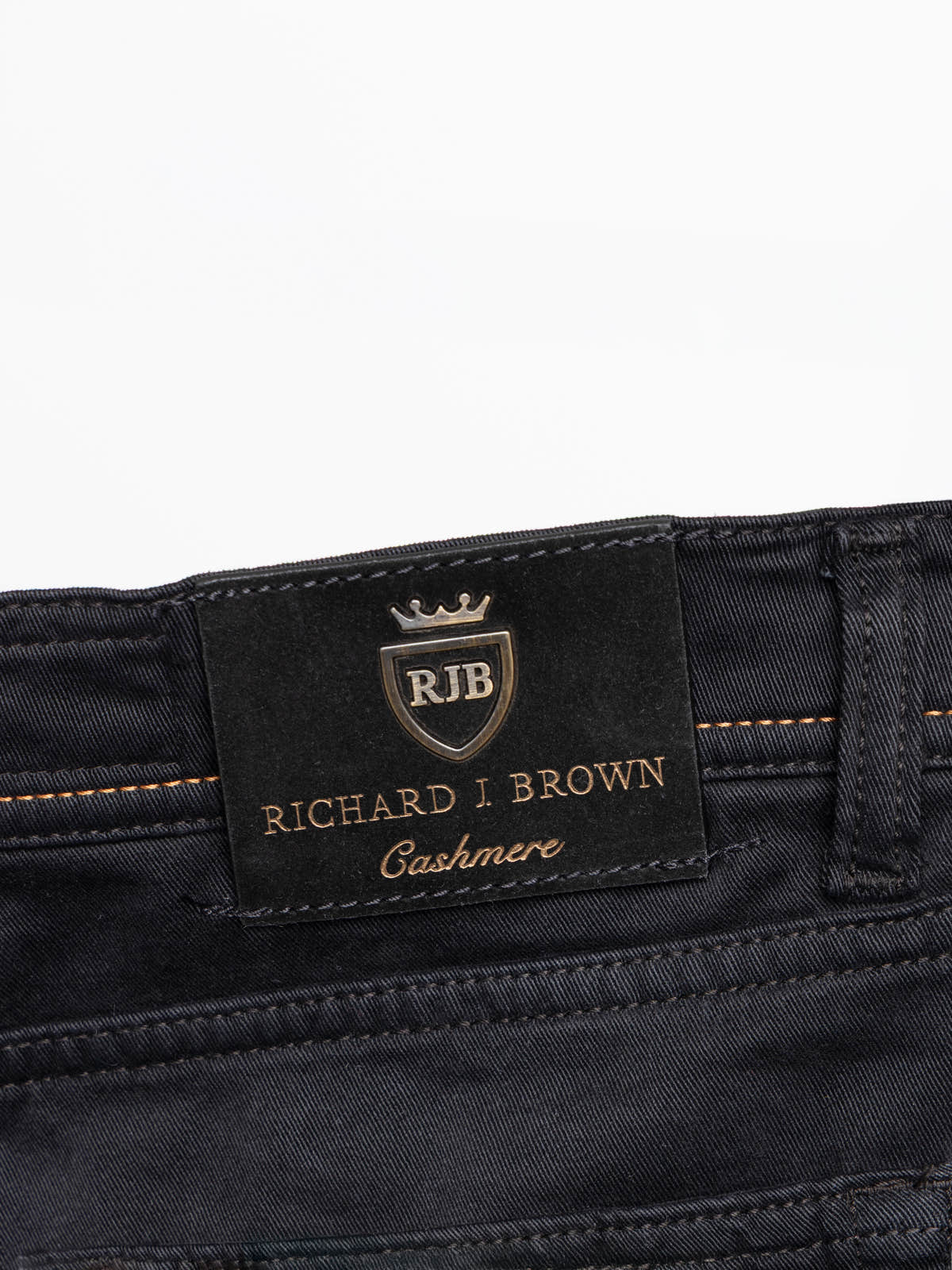Black Cashmere-Blend Jeans