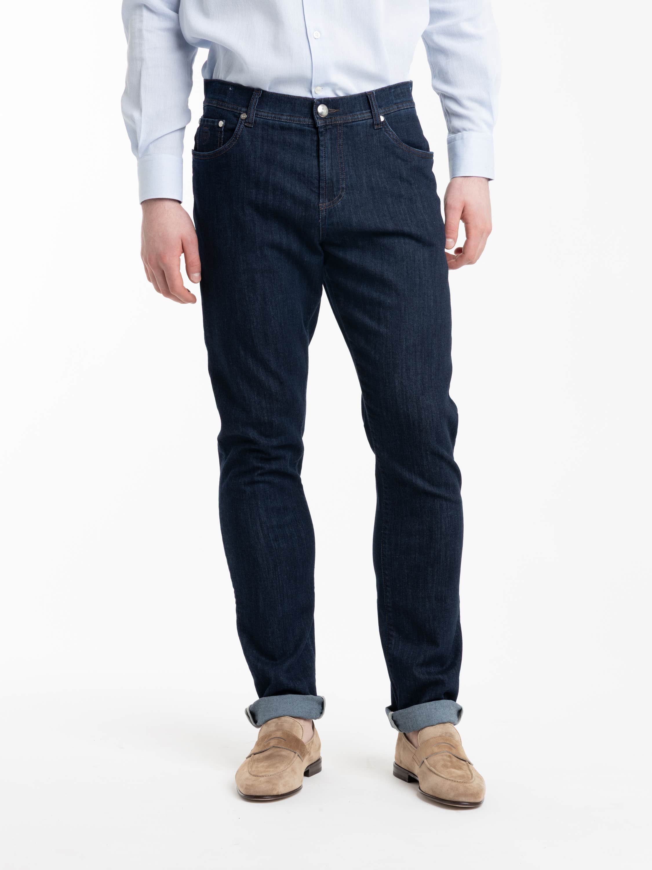Navy Milano 5 Pockets Jeans