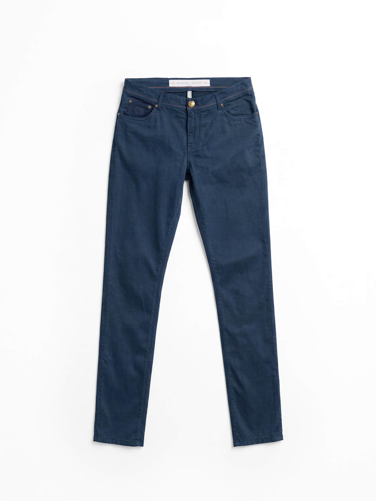 Navy Milano Cashmere-Blend Jeans