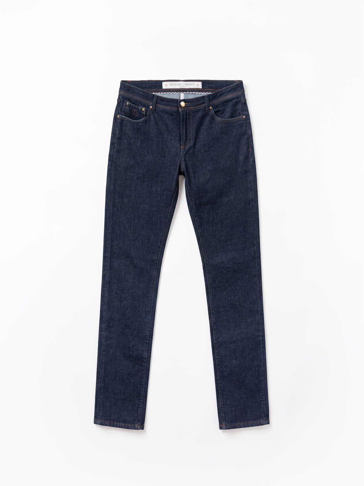 Navy Milano Cotton Cashmere Regular Fit Jeans