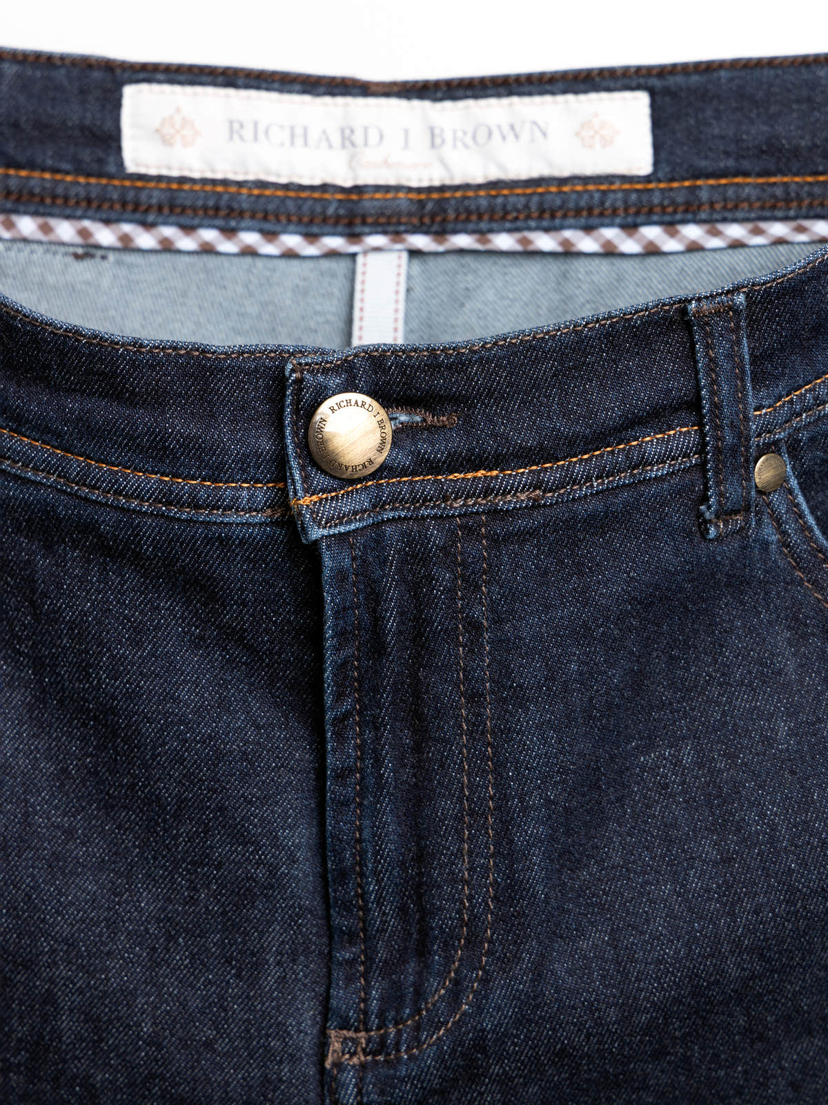 Navy Milano Cotton Cashmere Regular Fit Jeans