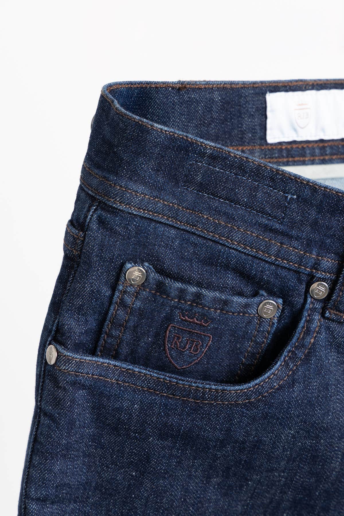 Navy Milano Cotton Jeans