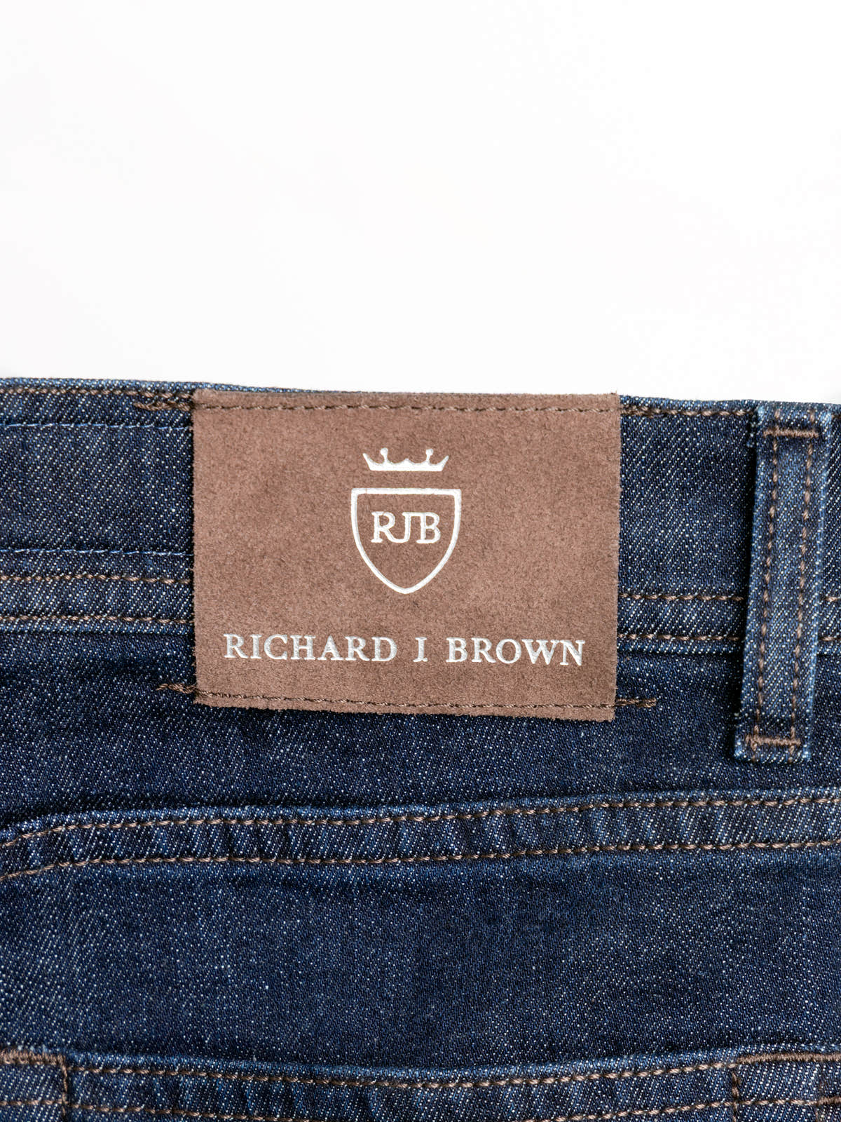 Navy Milano Cotton Jeans