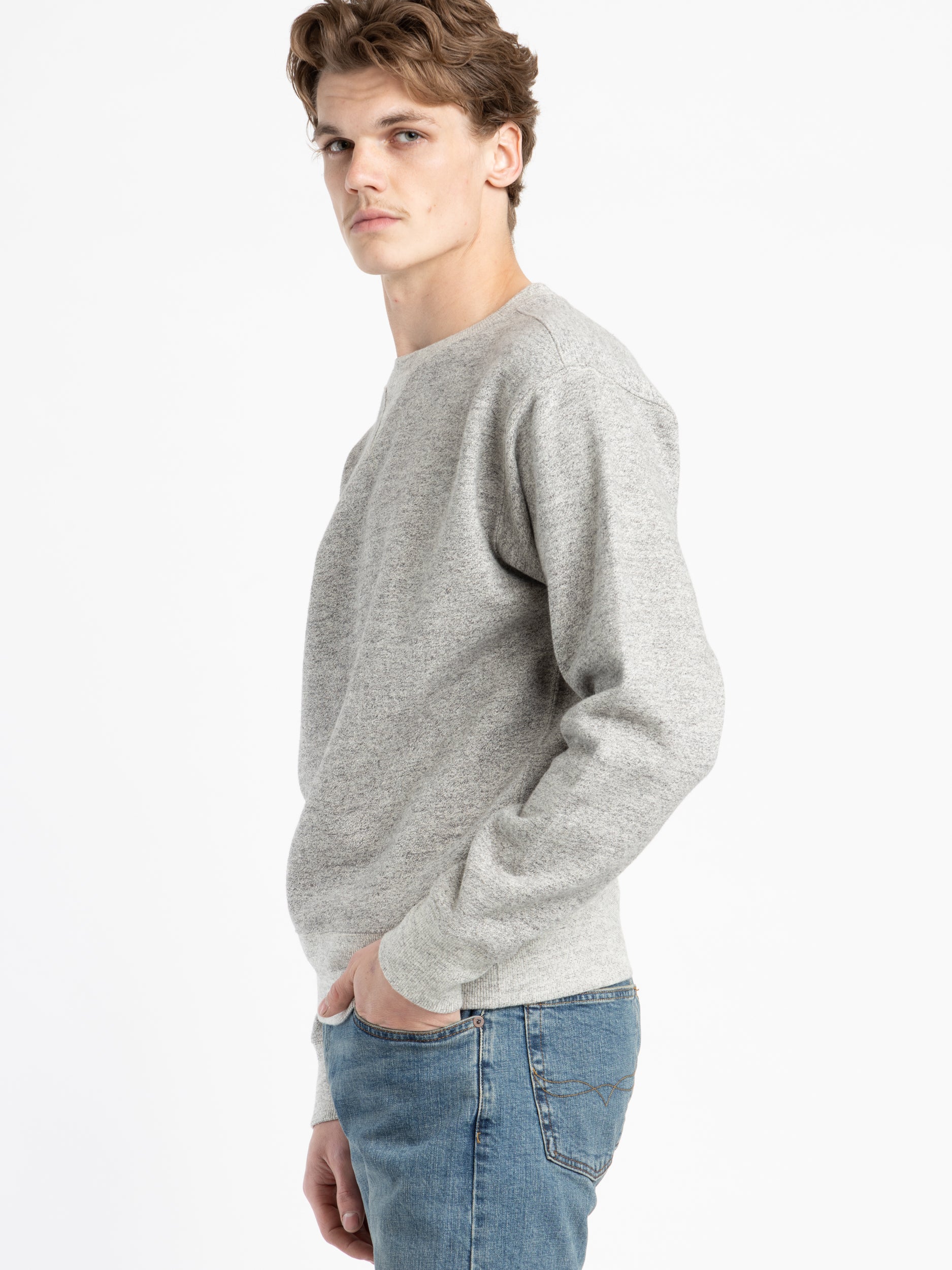 Grey Fleece Sweatshirt – The Helm Clothing