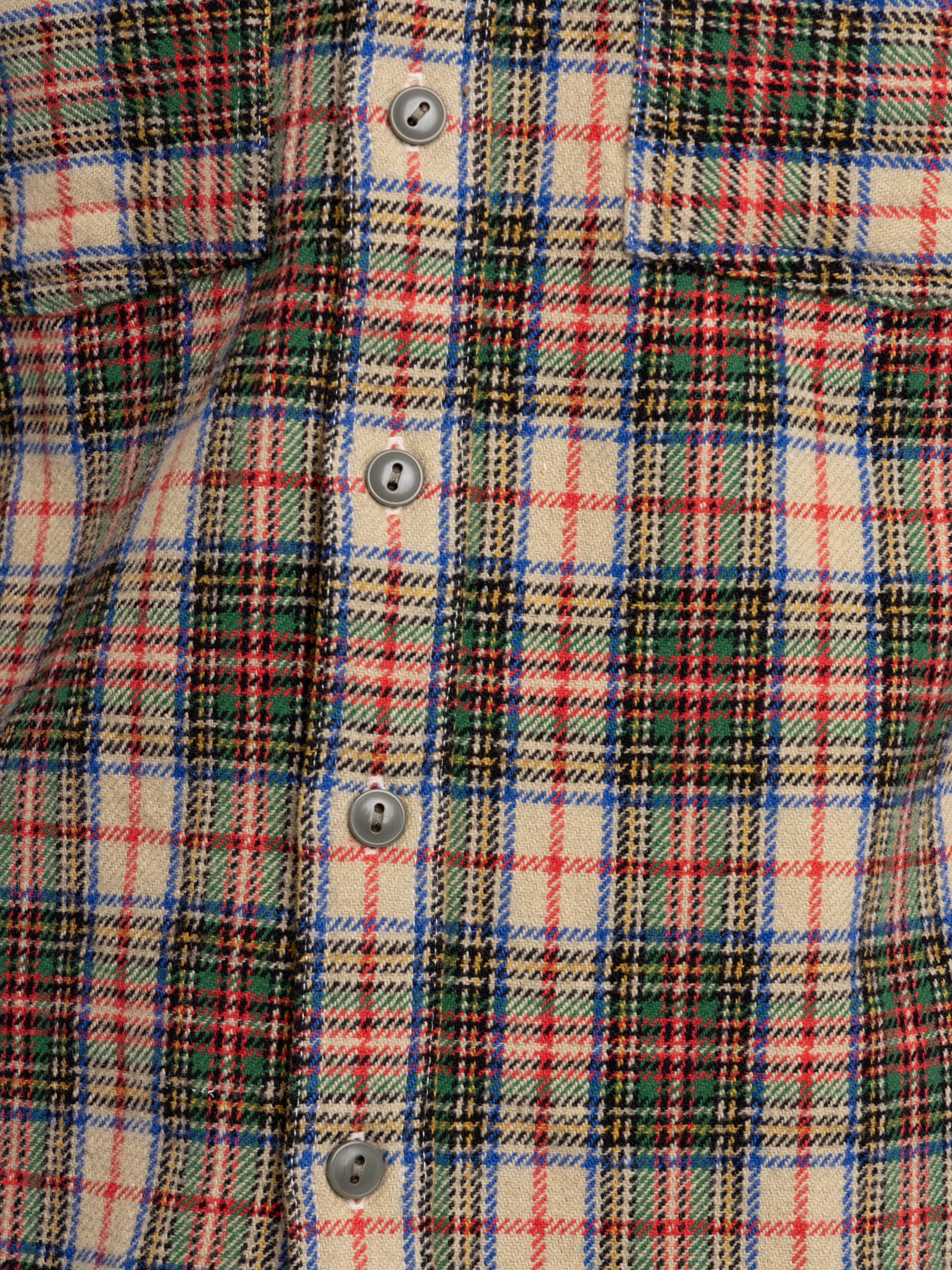 Plaid Wool-Blend Twill Workshirt