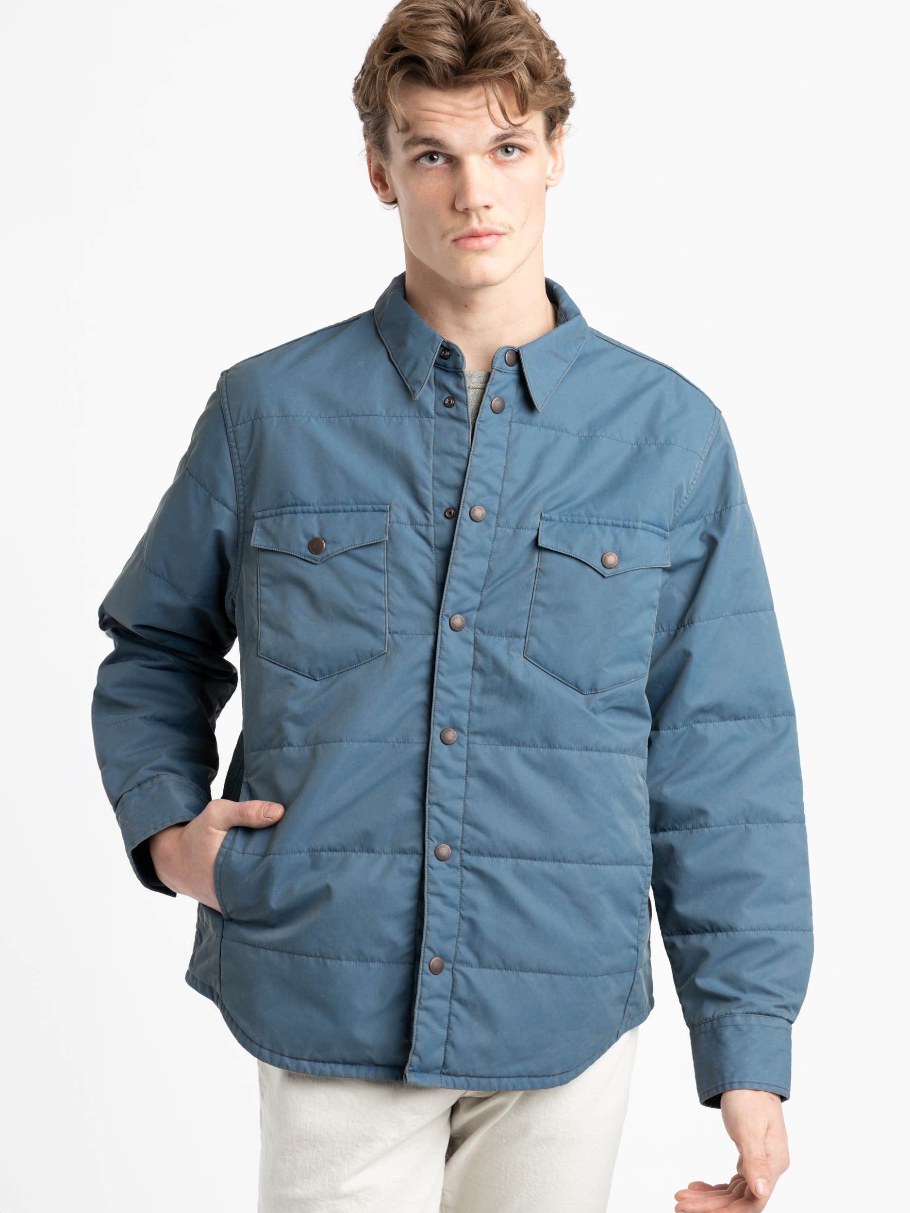 Quilted Twill Western Overshirt
