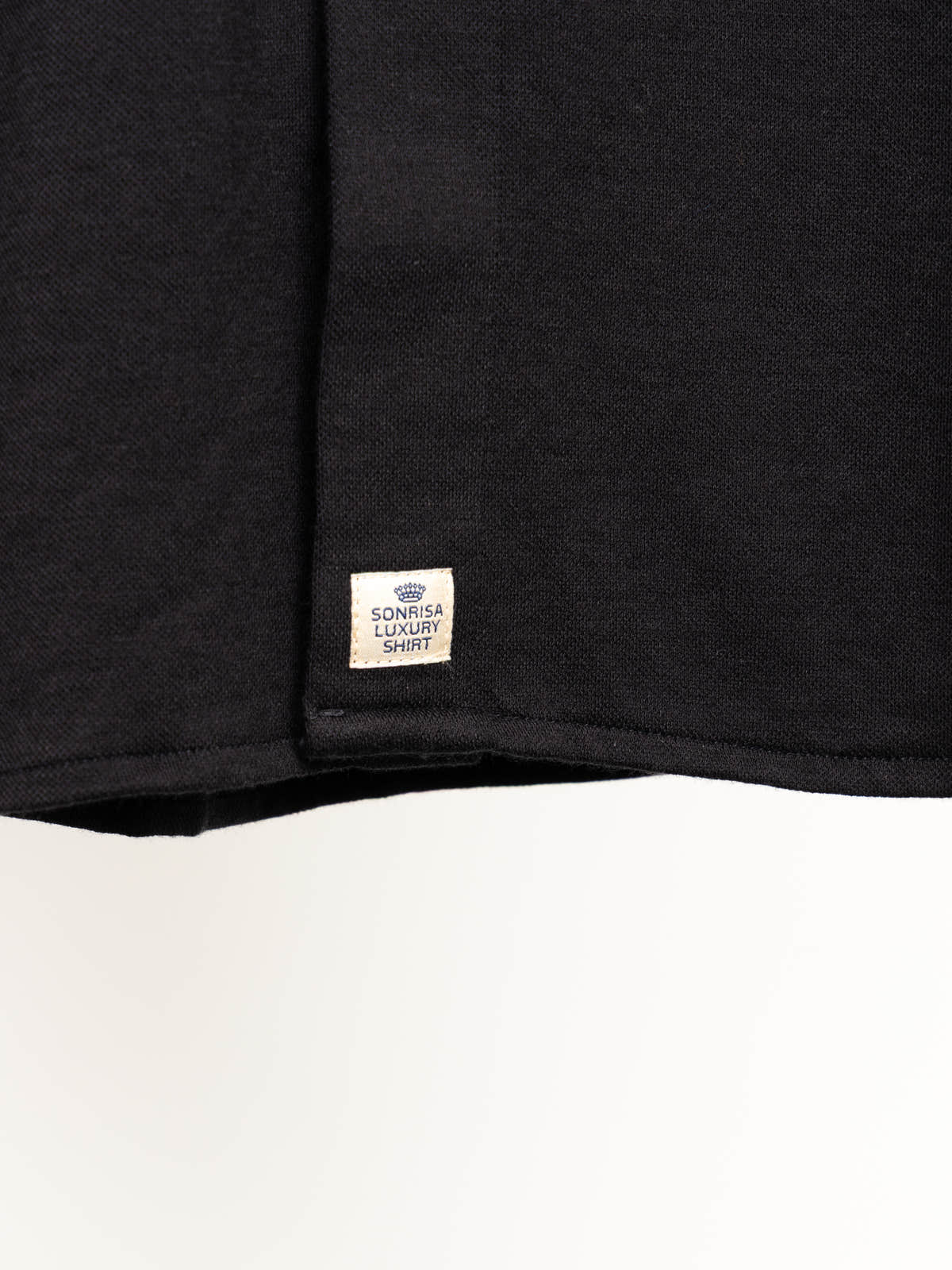 Black Cotton & Lyocell Jersey Shirt