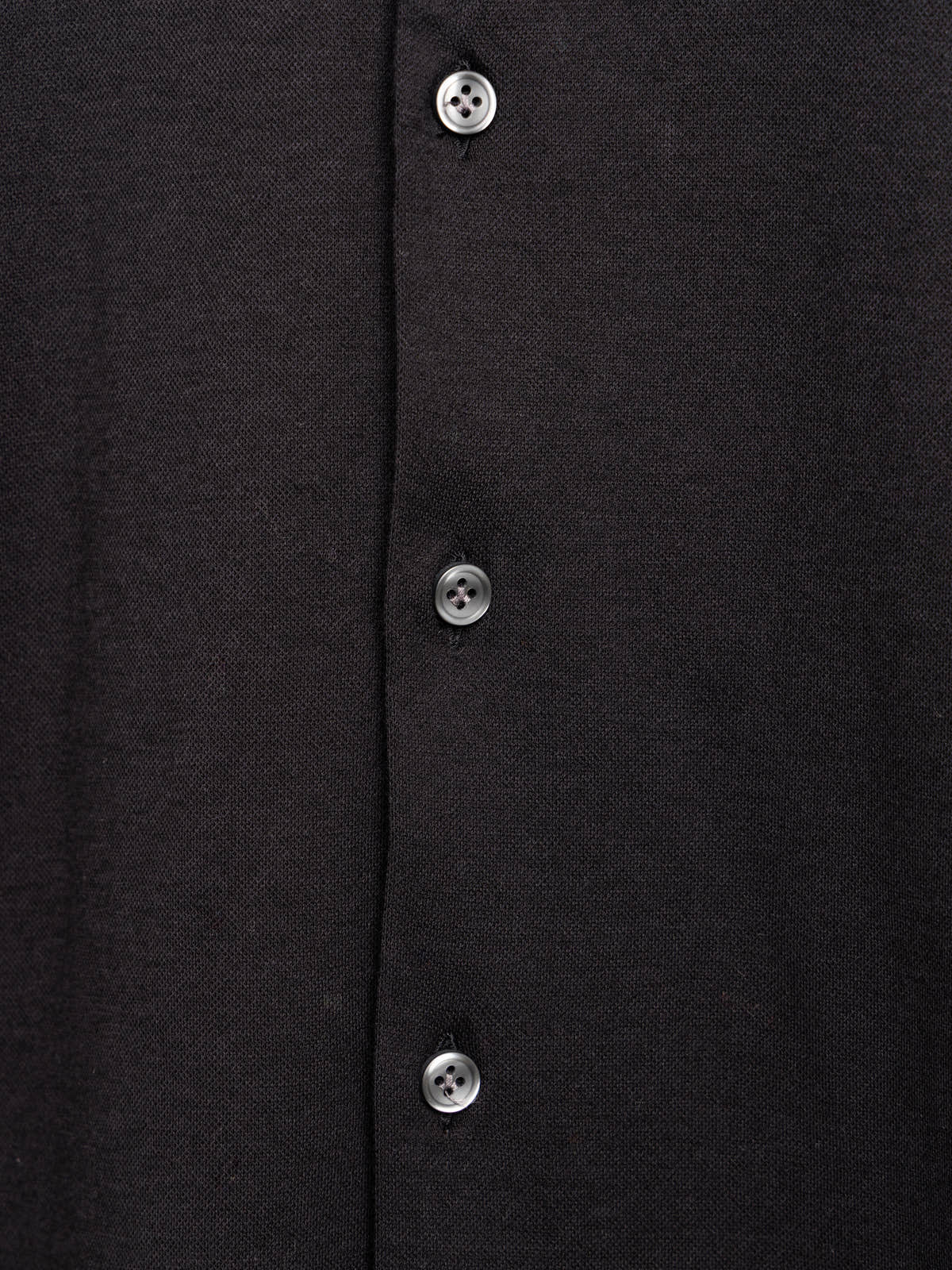 Black Cotton & Lyocell Jersey Shirt