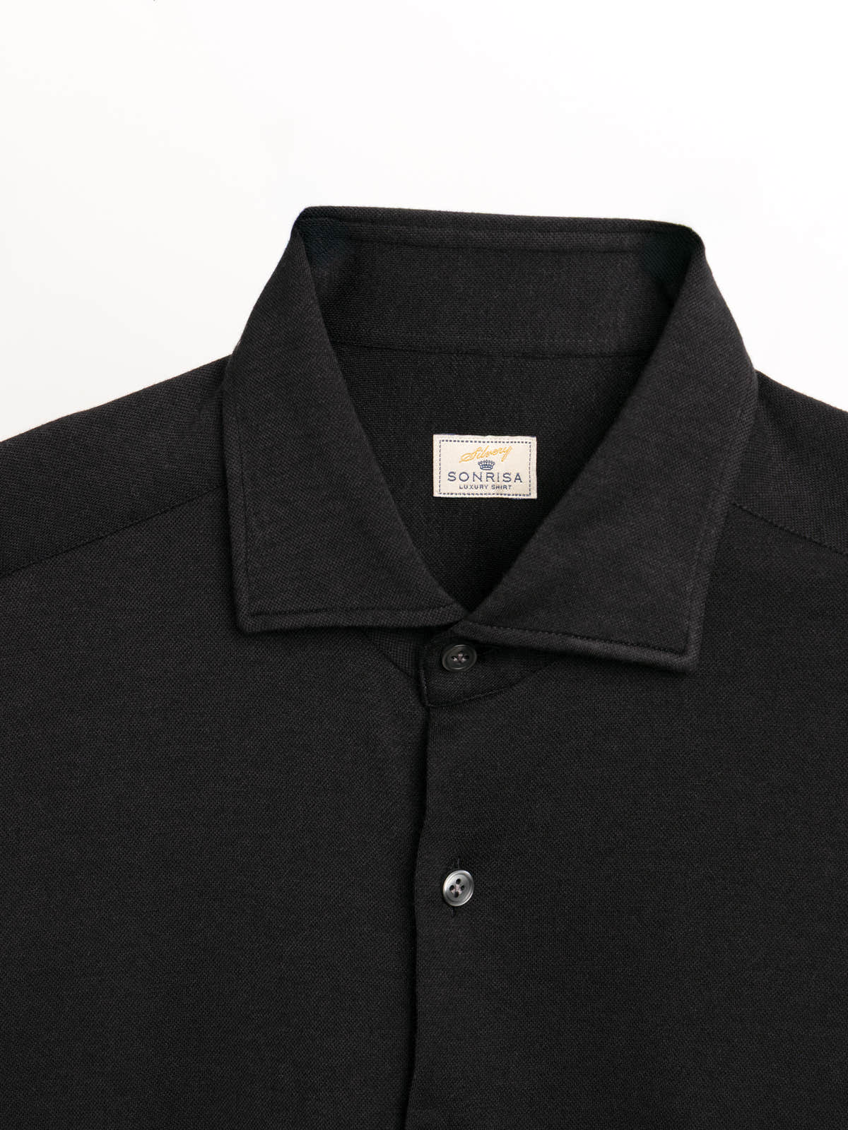 Black Cotton & Lyocell Jersey Shirt
