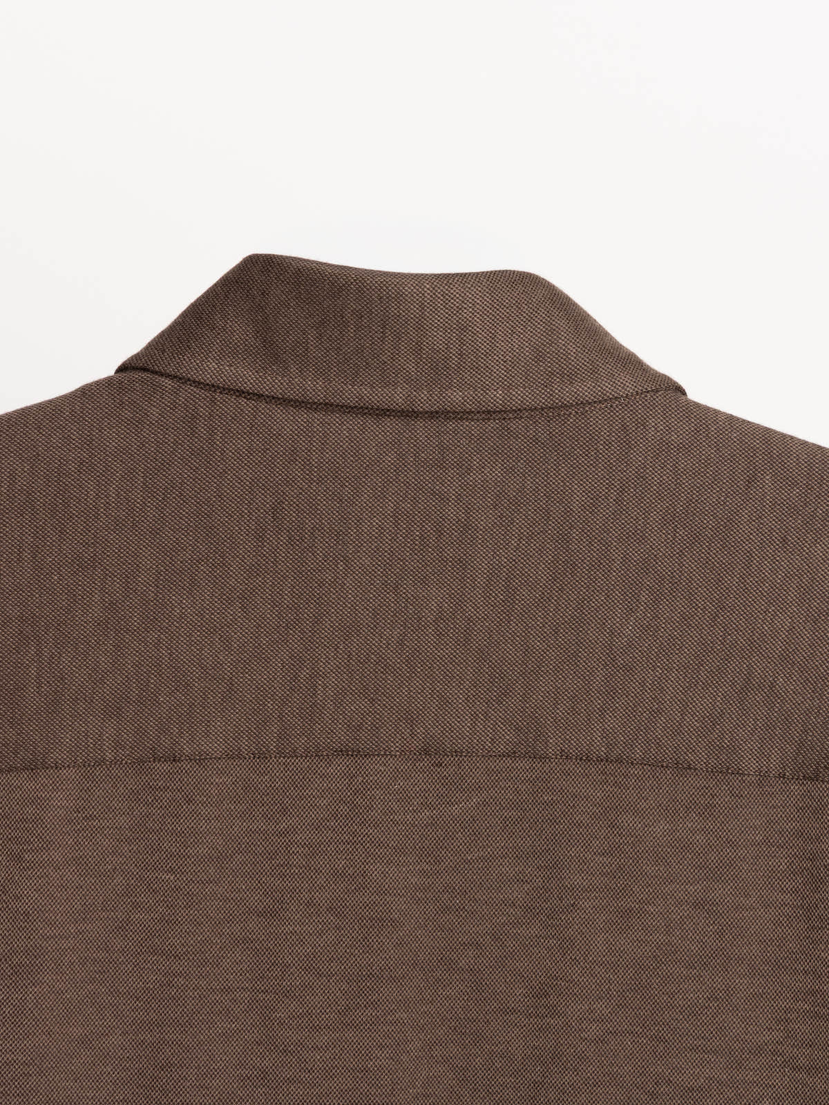 Brown Cotton & Lyocell Jersey Shirt