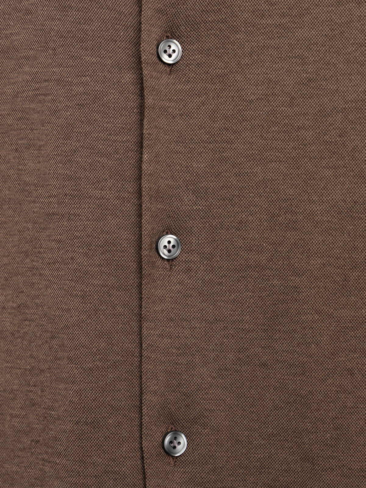 Brown Cotton & Lyocell Jersey Shirt