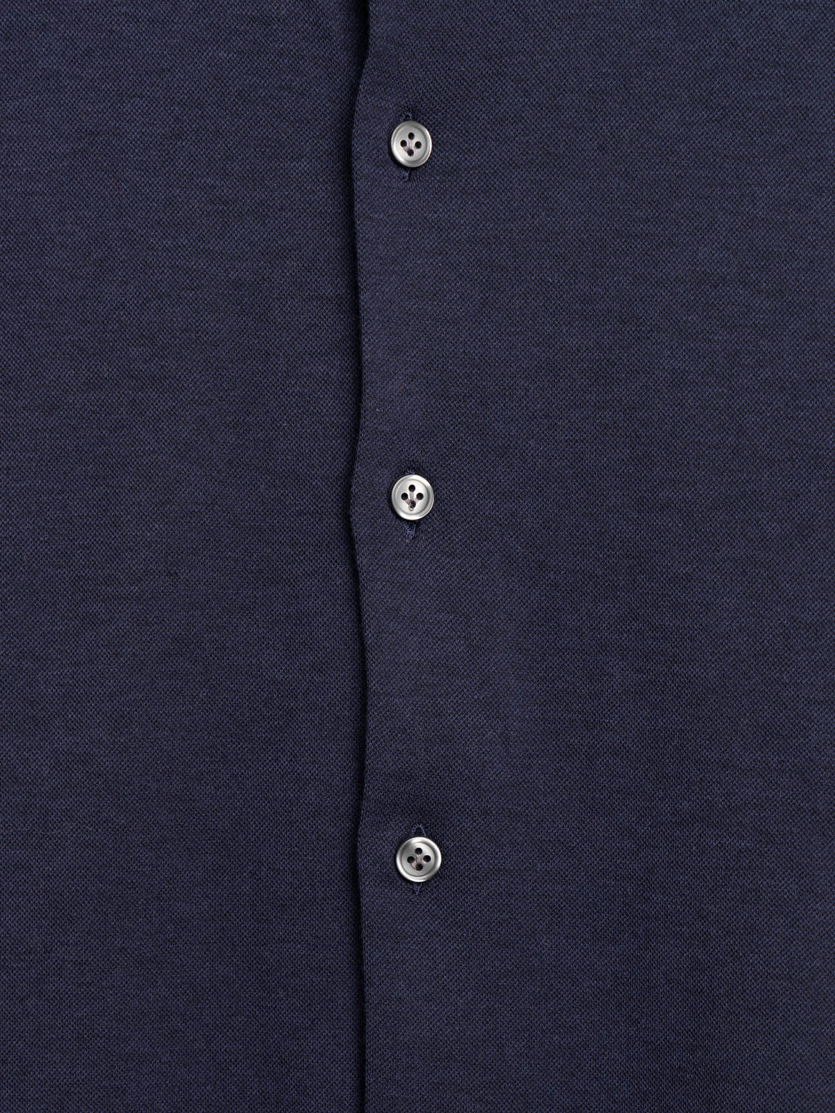 Navy Cotton & Lyocell Jersey Shirt