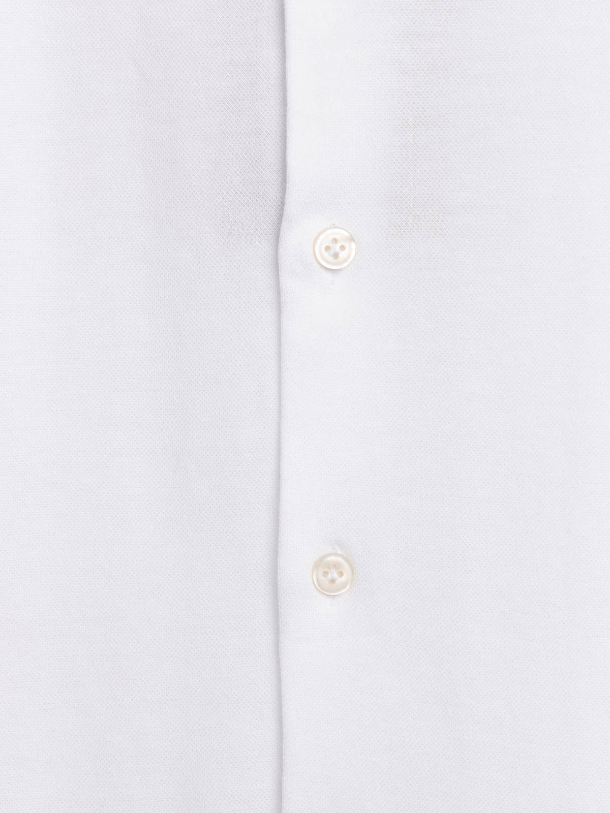 White Cotton & Lyocell Jersey Shirt