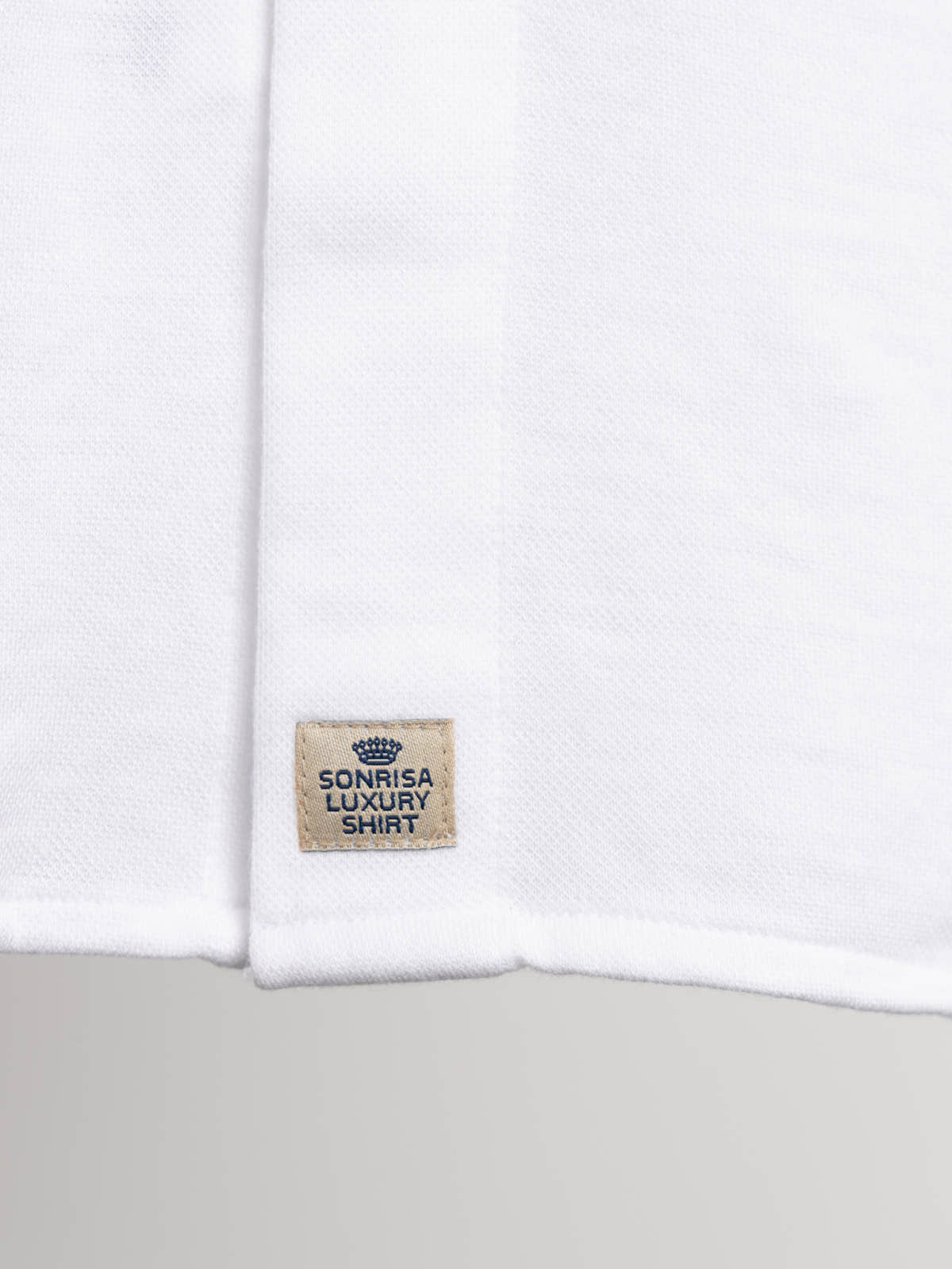 White Cotton & Lyocell Jersey Shirt