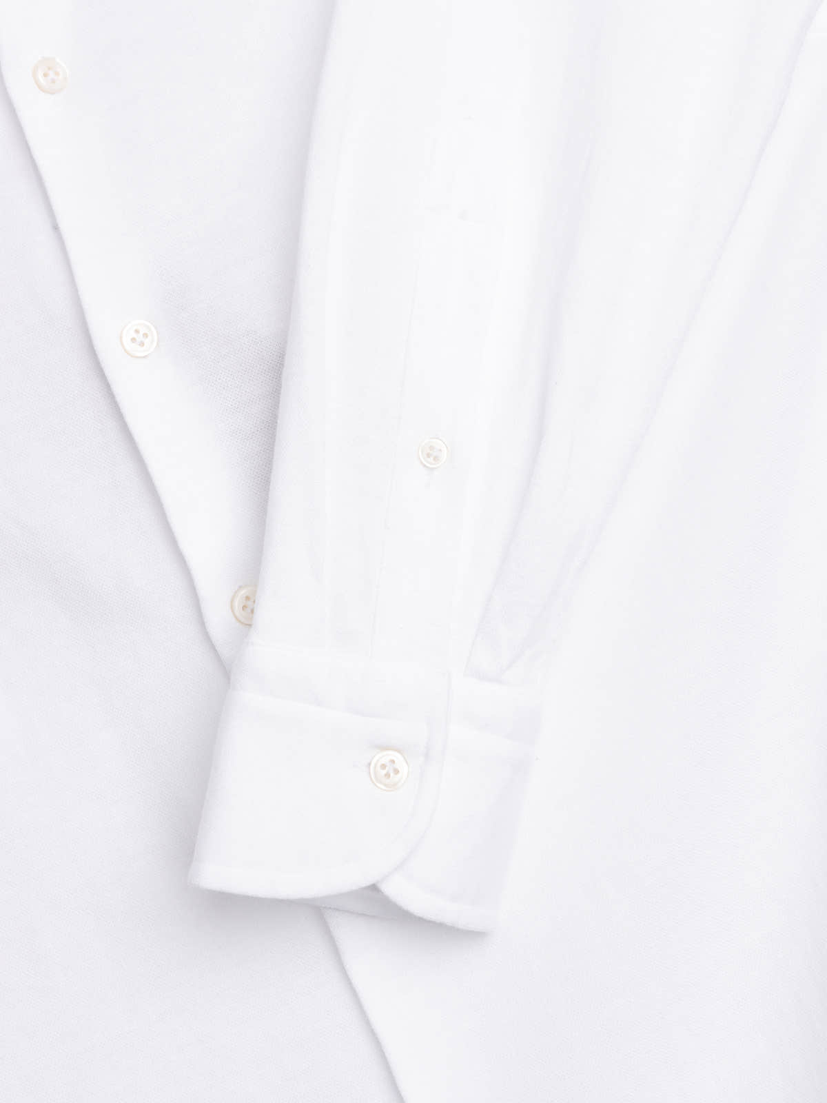 White Cotton & Lyocell Jersey Shirt