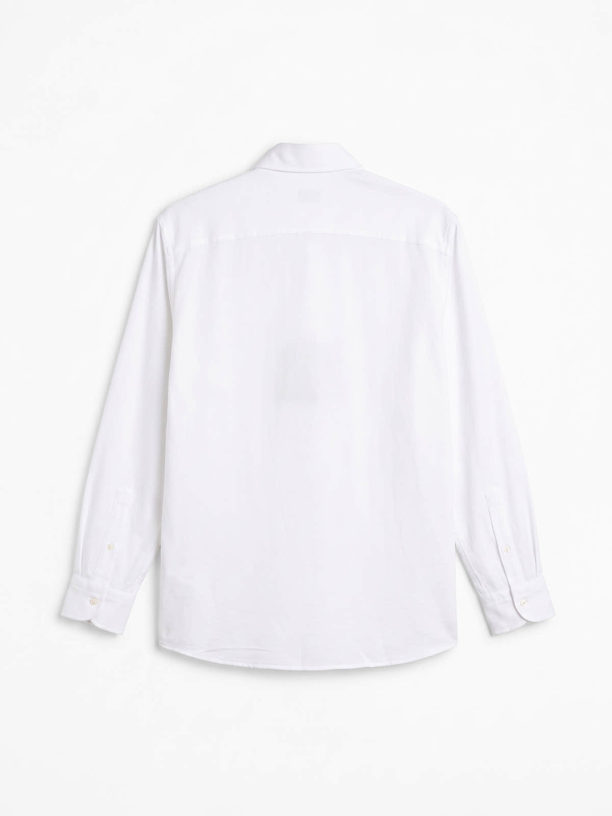 White Cotton & Lyocell Jersey Shirt