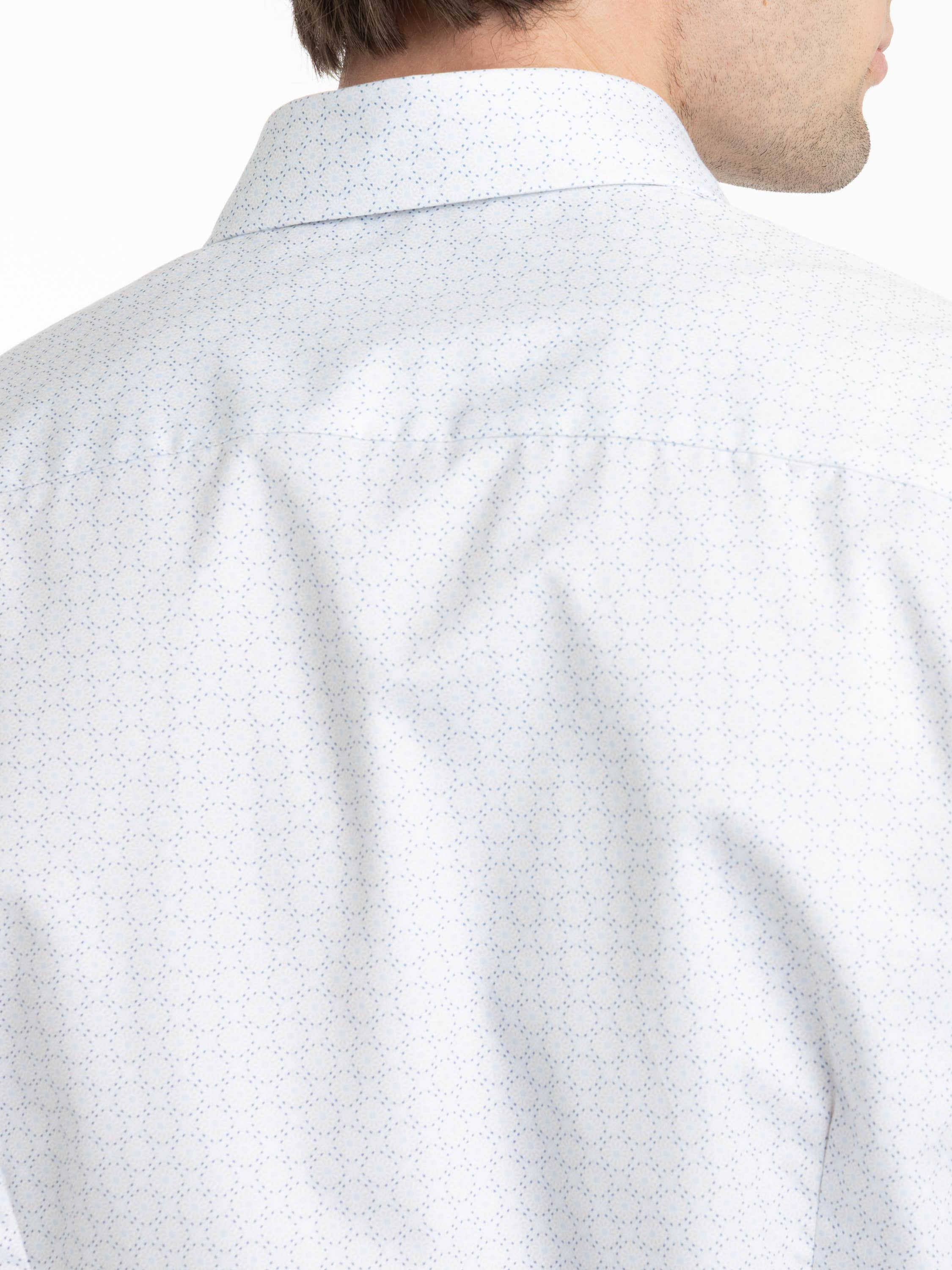 Light Blue Patterned Twill Shirt