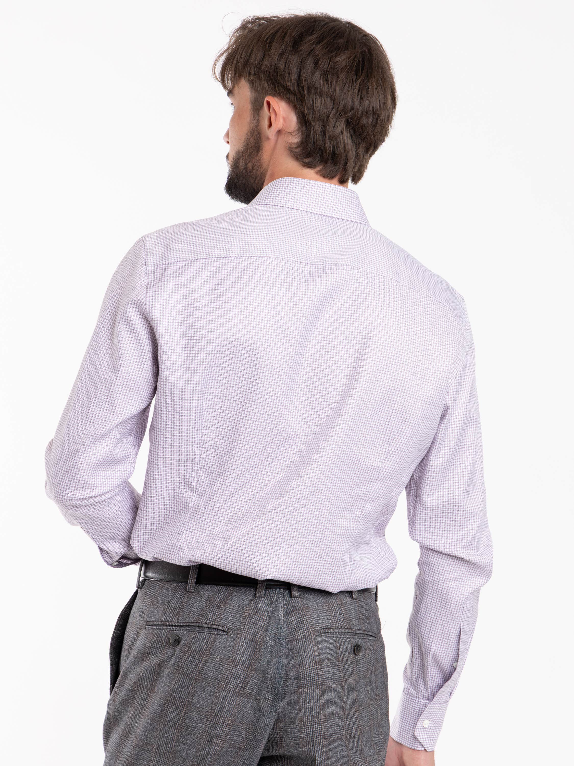 Red Check Slimline Dress Shirt
