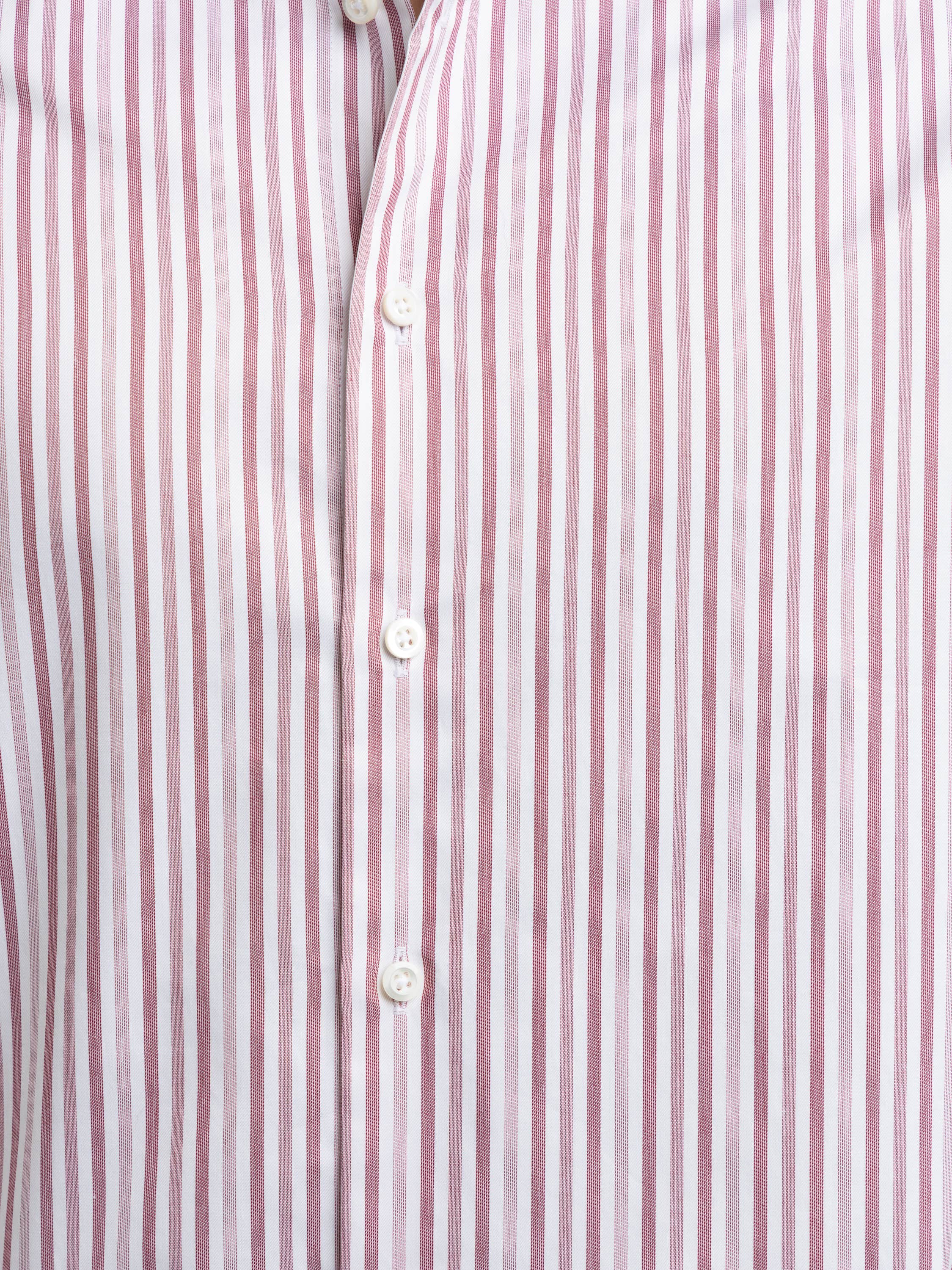 Red Stripe Slimline Dress Shirt