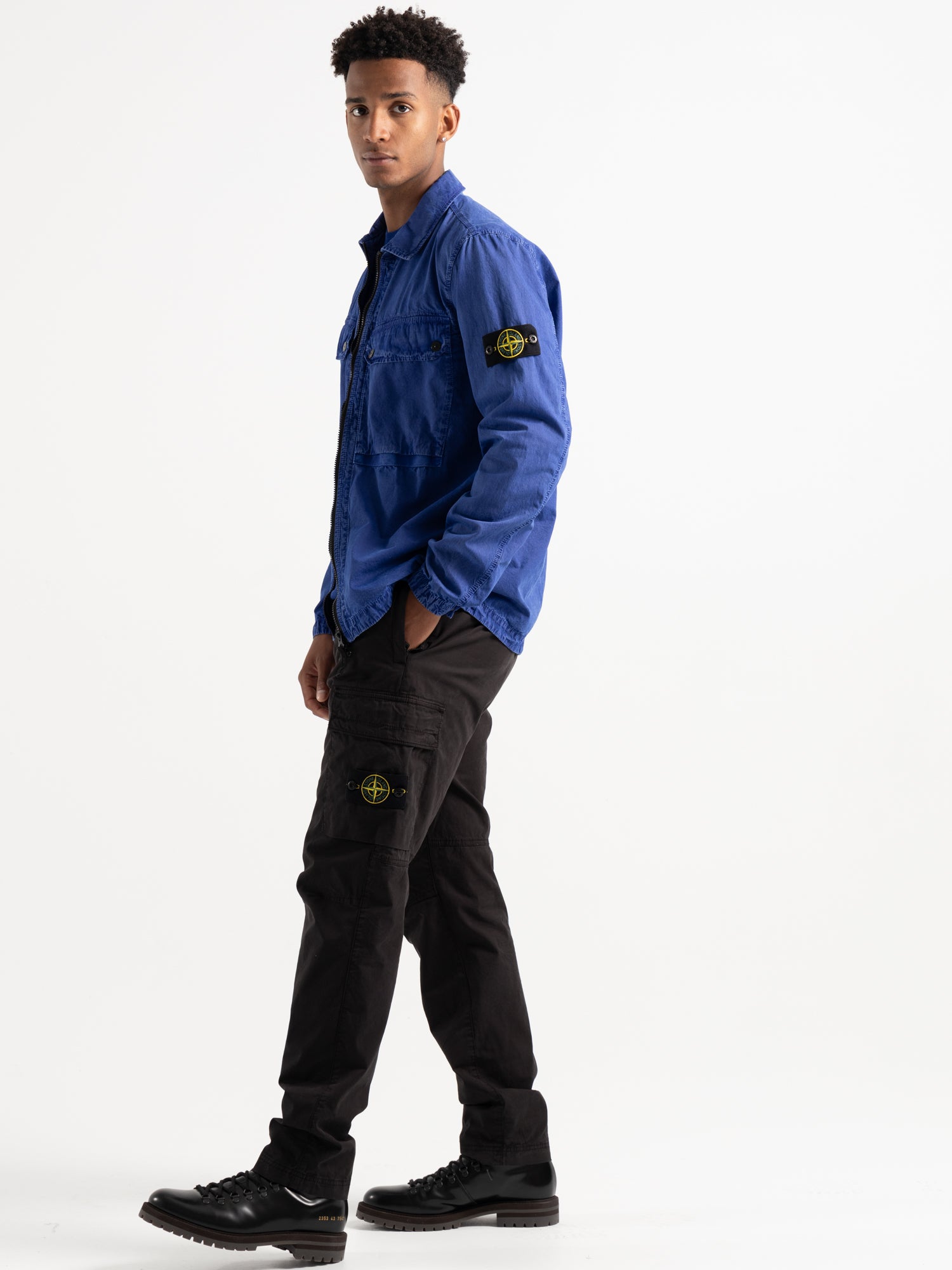 Blue Garment Dyed Cotton Overshirt – The Helm Clothing