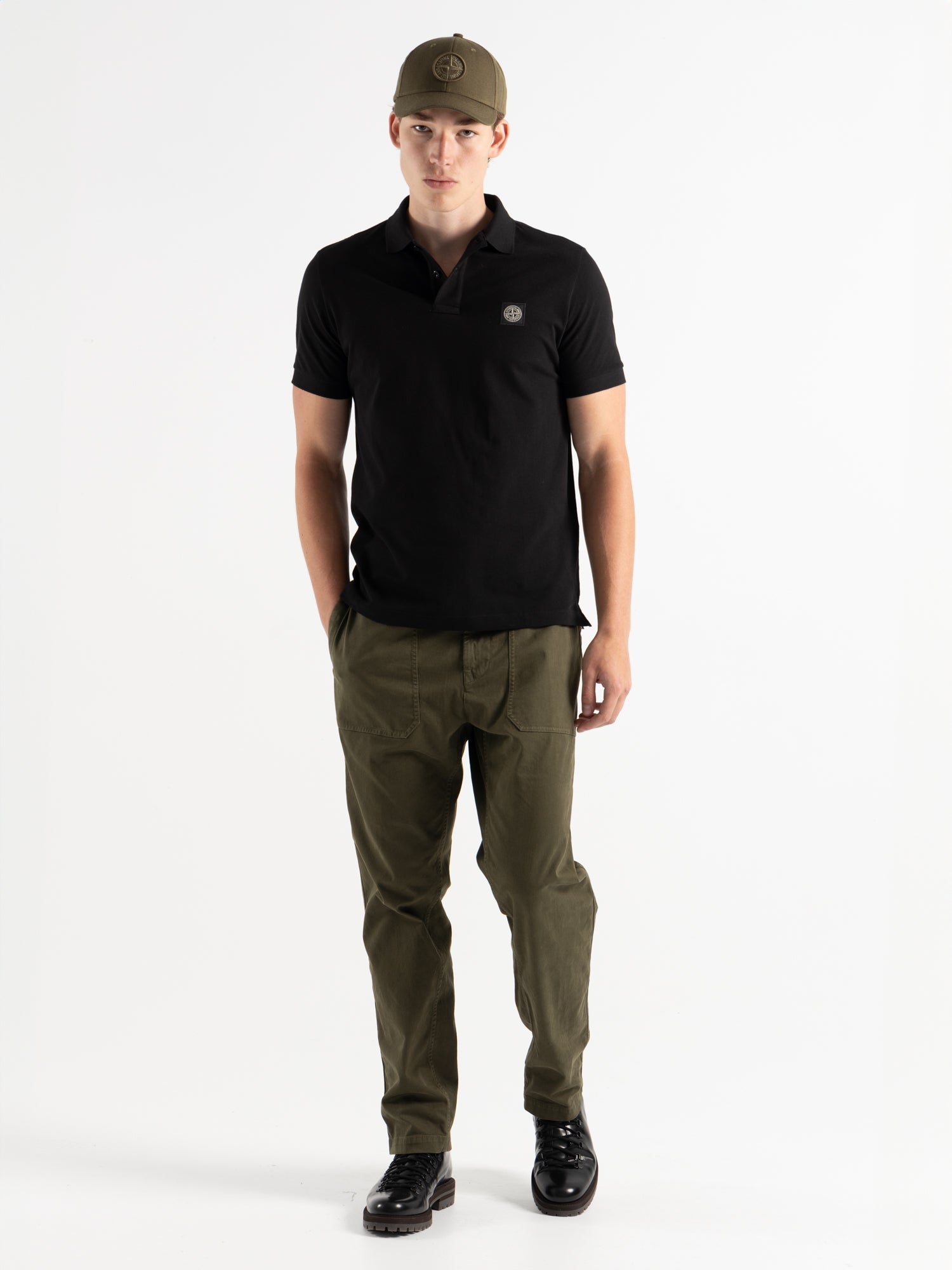 Cotton black hotsell polo shirt