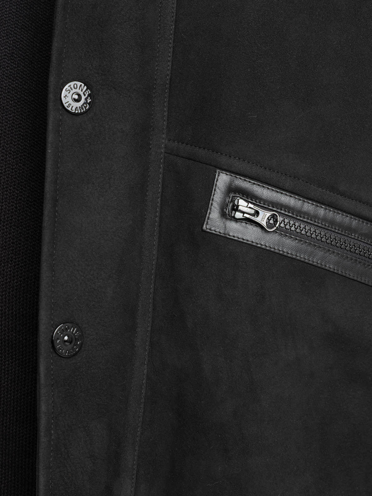 Black Ghost Suede Shearling Jacket