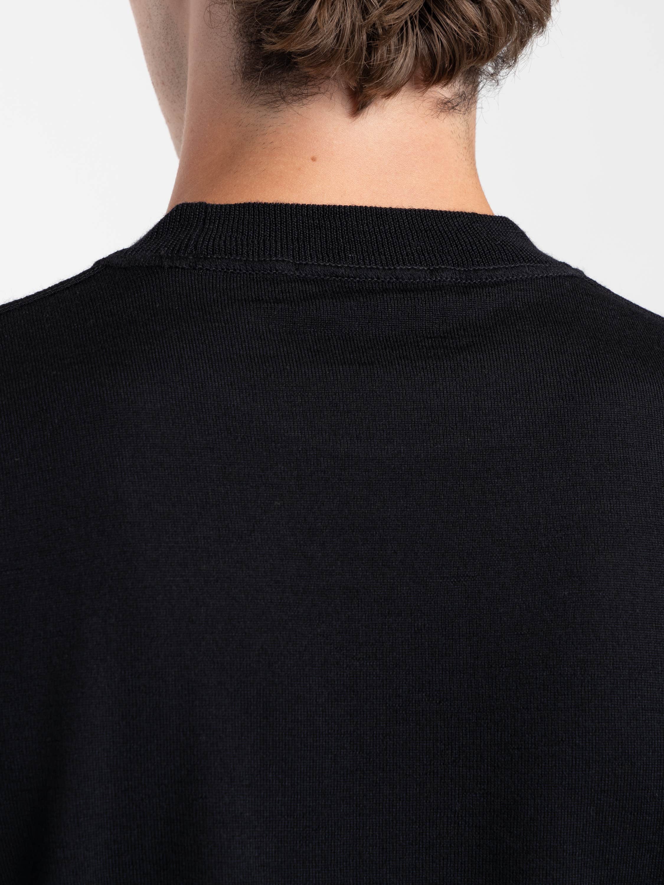 Black Light Pure RWS Wool Ghost Sweater