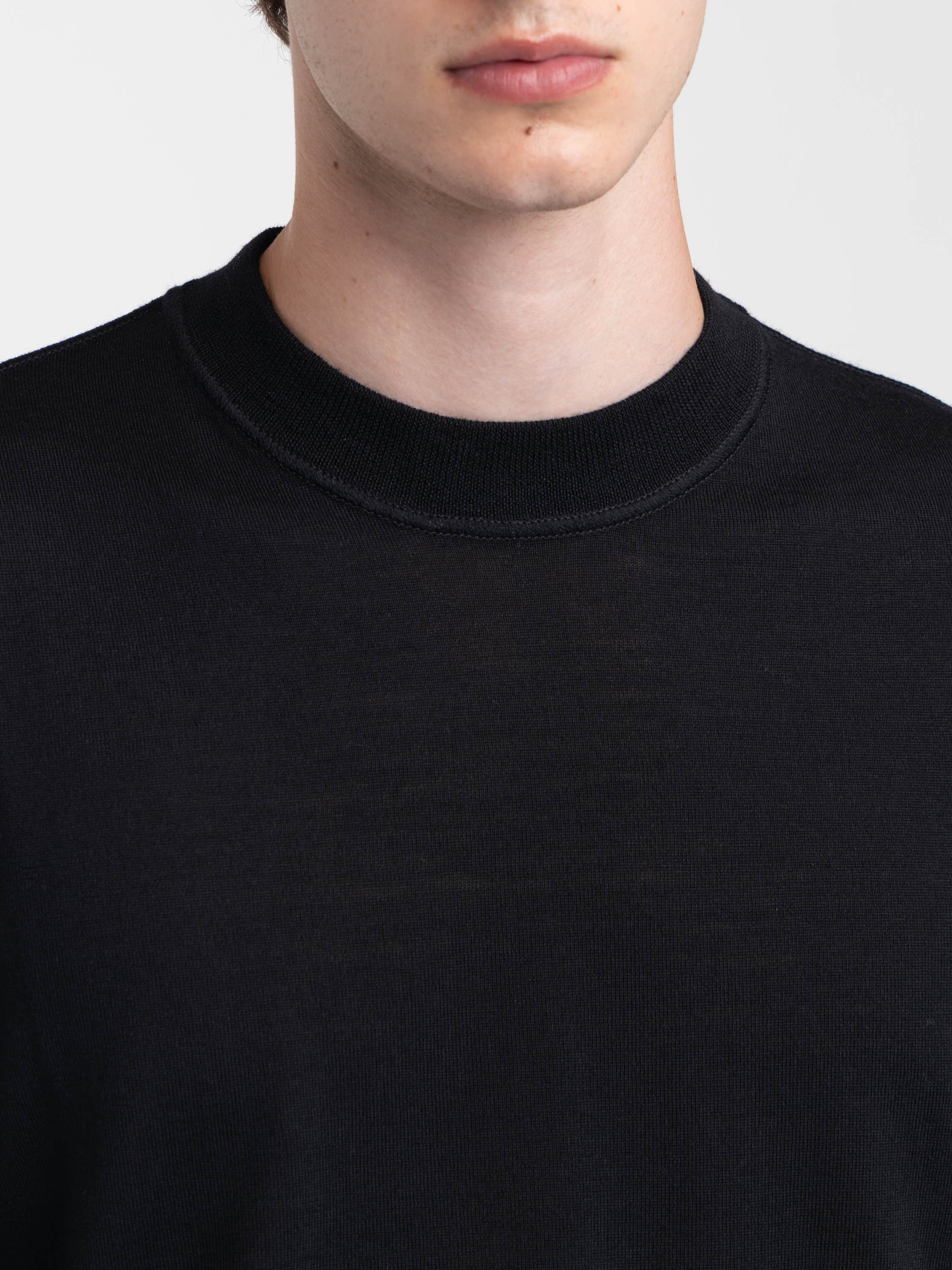 Black Light Pure RWS Wool Ghost Sweater