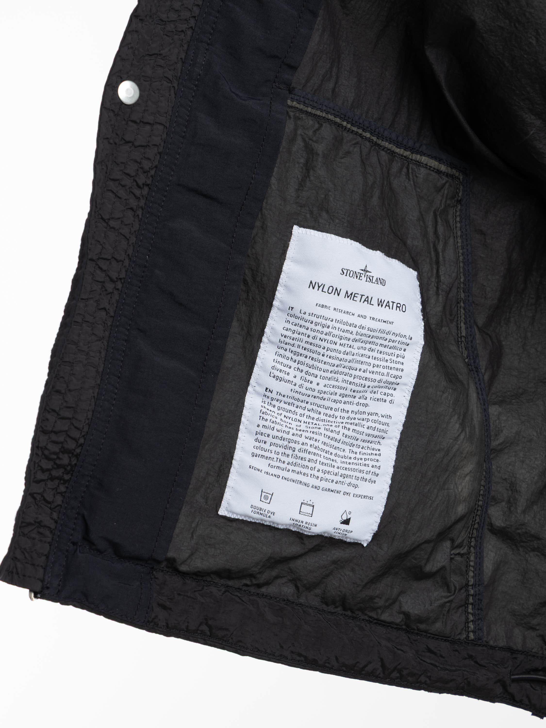Black Nylon Metal Watro Jacket