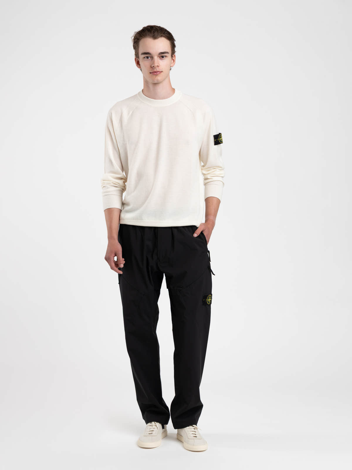 Black Organic Cotton Ripstop Cargo Pants