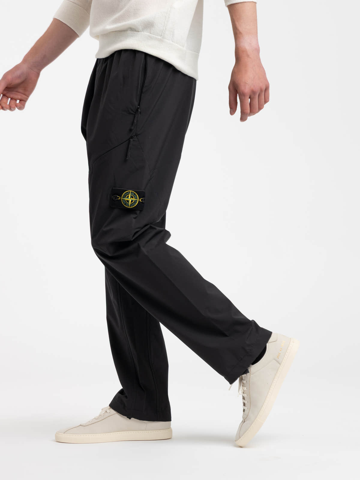 Black Organic Cotton Ripstop Cargo Pants