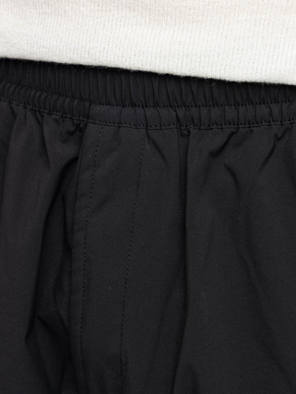 Black Organic Cotton Ripstop Cargo Pants