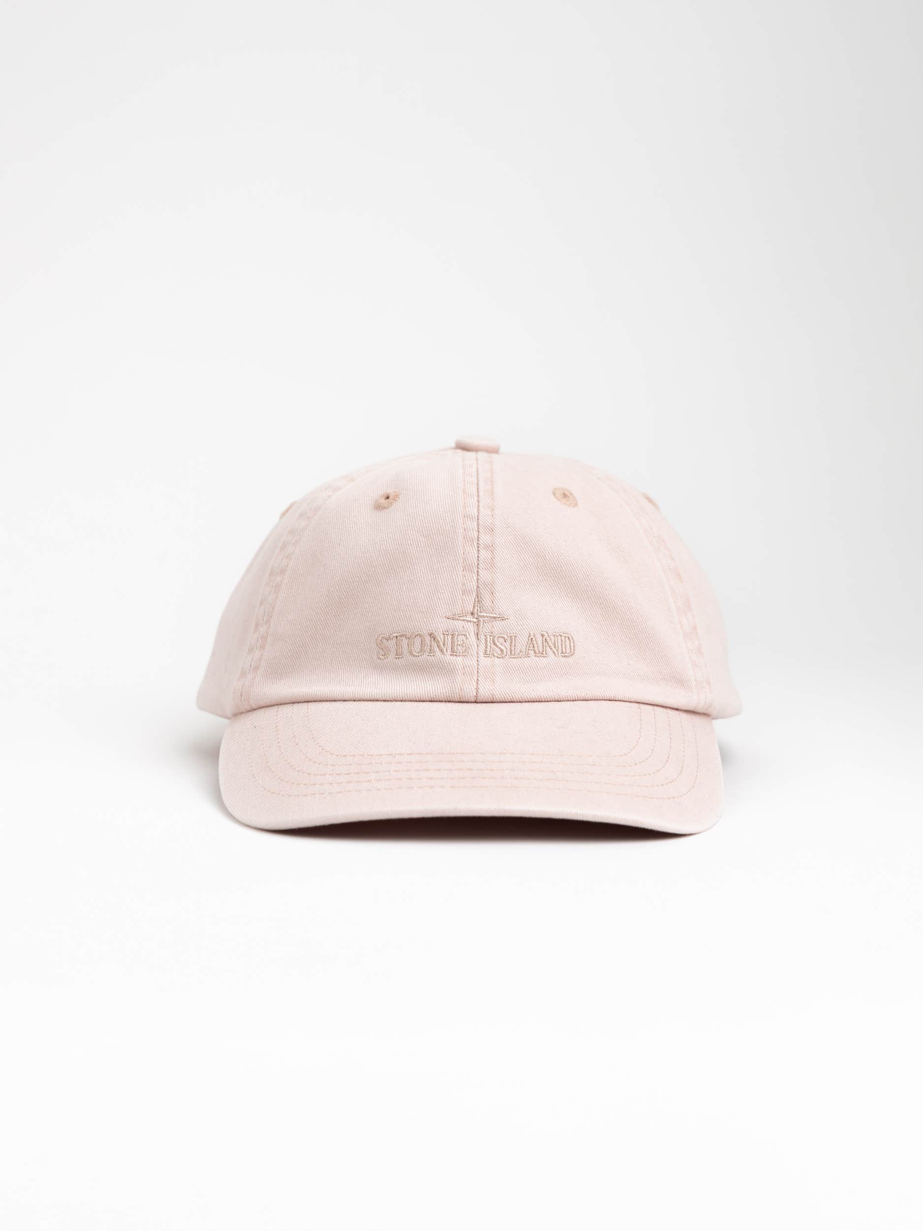 Brushed Garbardine Baseball Cap In Pink
